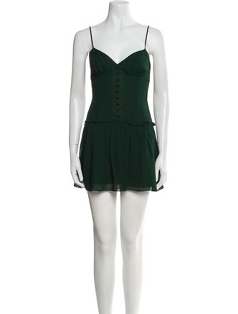 Reformation V-Neck Mini Dress