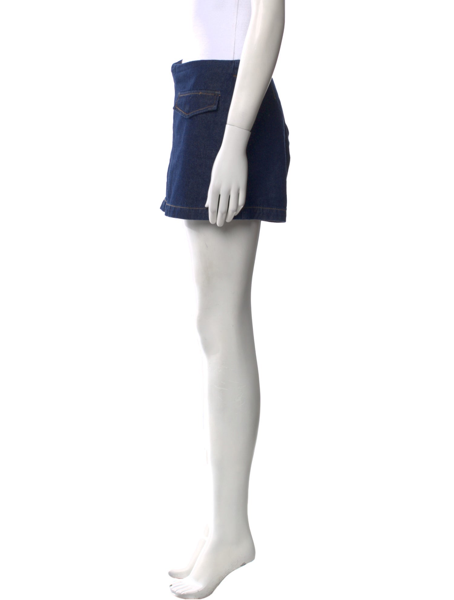 Reformation Distressed Accents Mini Skirt