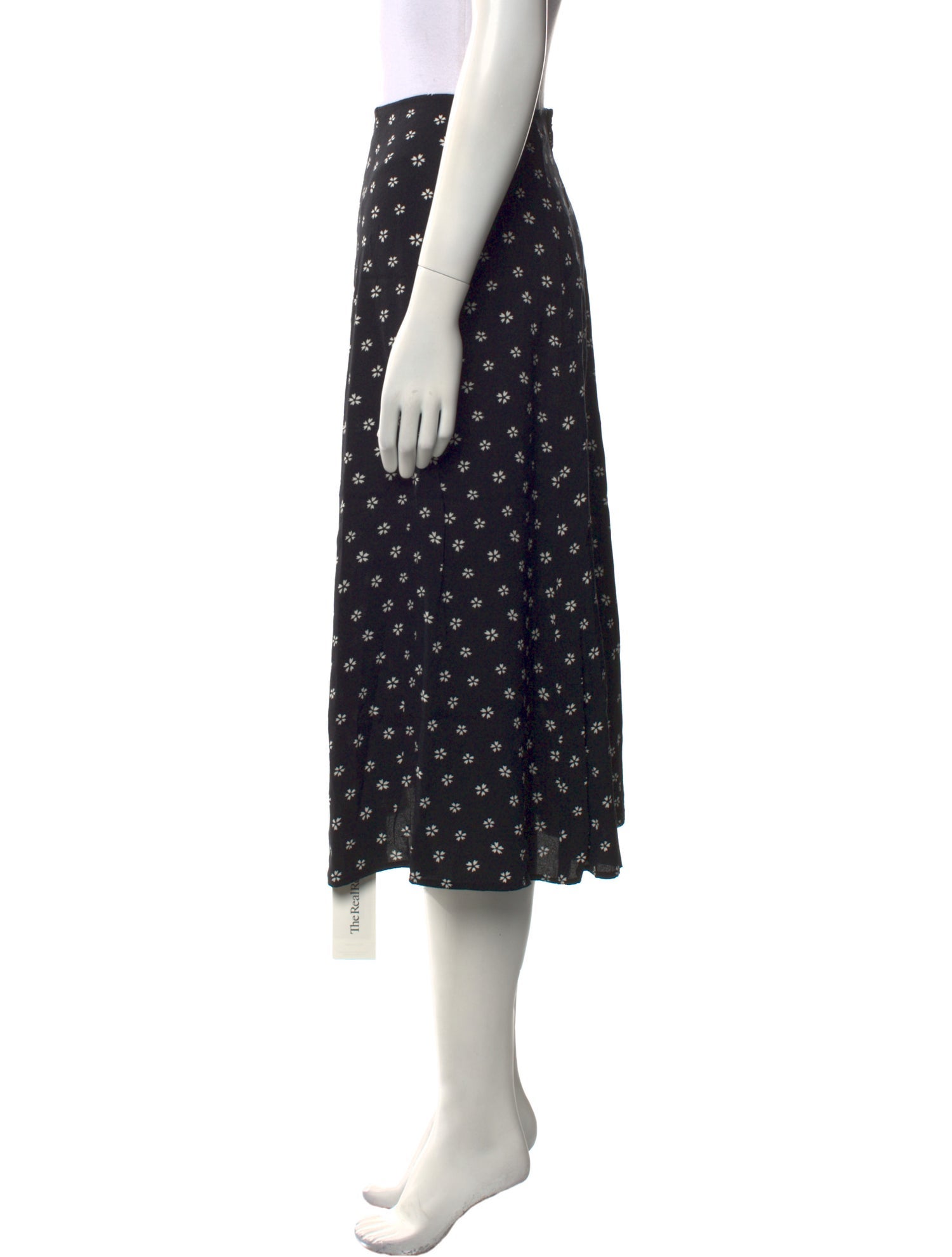 Reformation Floral Print Knee-Length Skirt