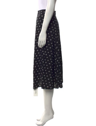 Reformation Floral Print Knee-Length Skirt