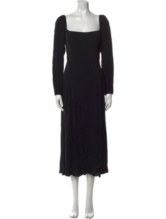 Reformation Square Neckline Long Dress