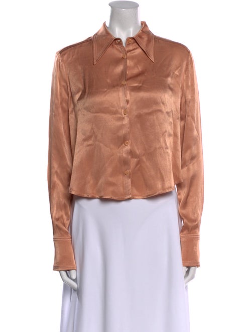 Reformation Long Sleeve Button-Up Top