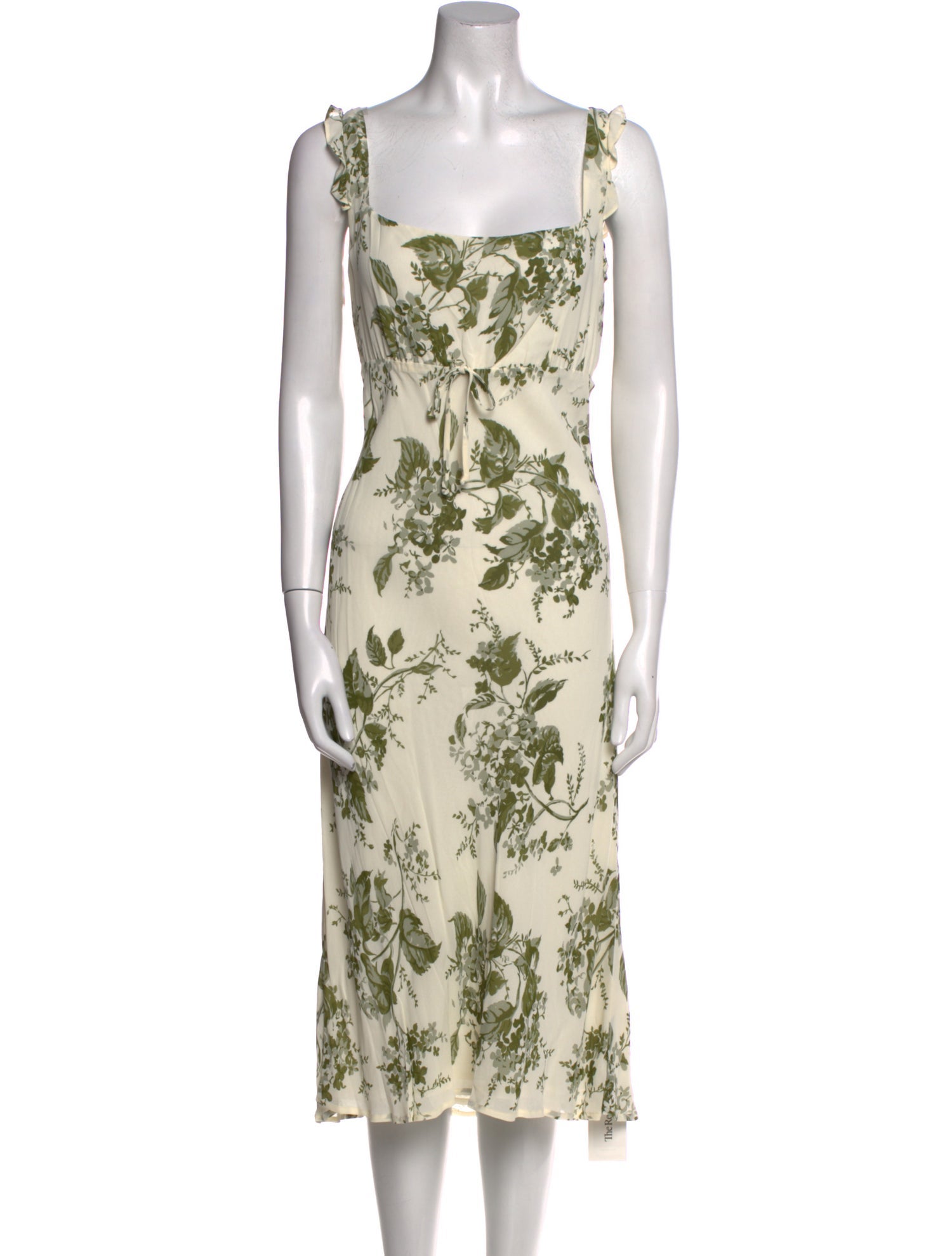 Reformation Floral Print Midi Length Dress