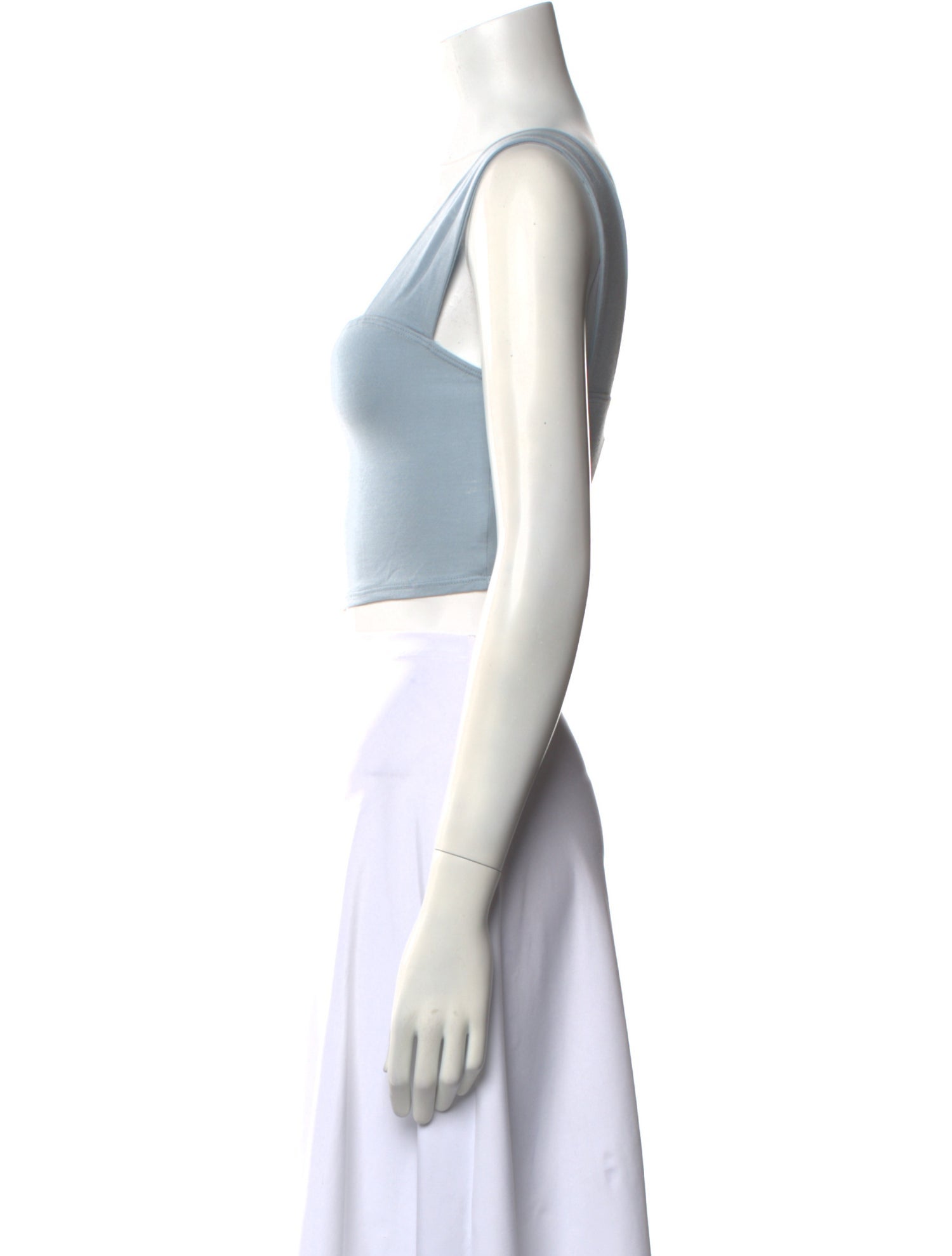 Reformation Square Neckline Sleeveless Crop Top