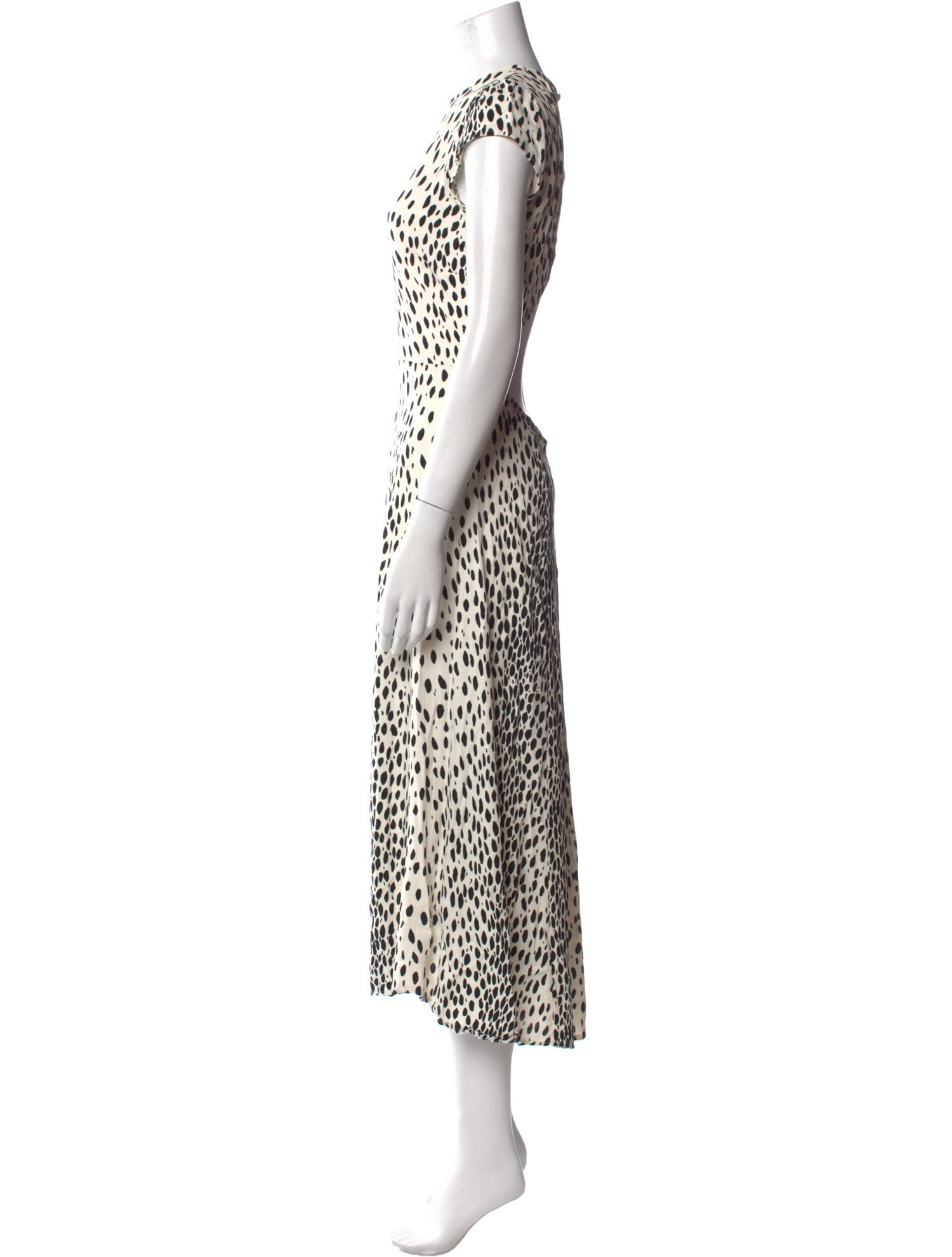 Reformation Animal Print Long Dress