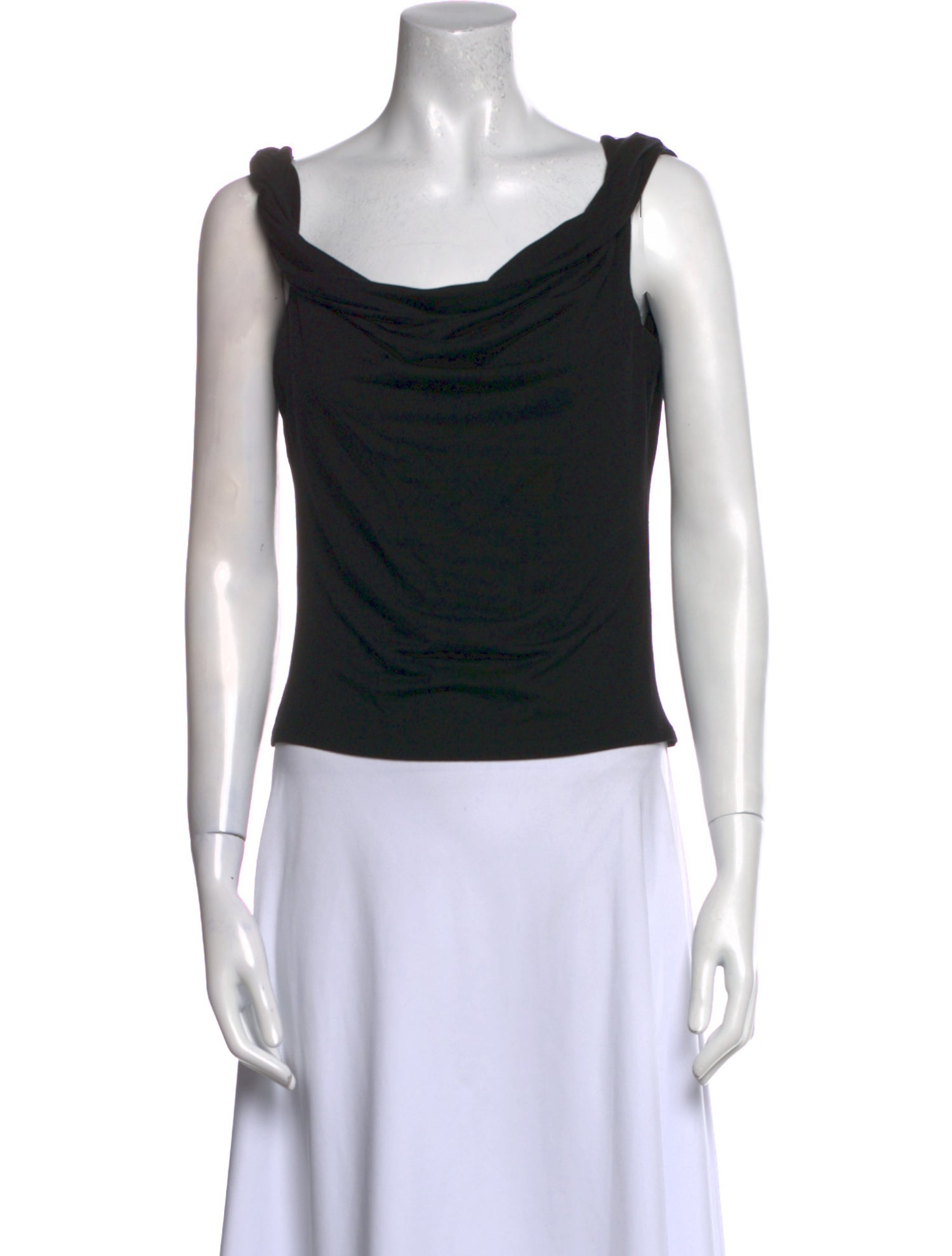 Reformation Cowl Neck Sleeveless Crop Top