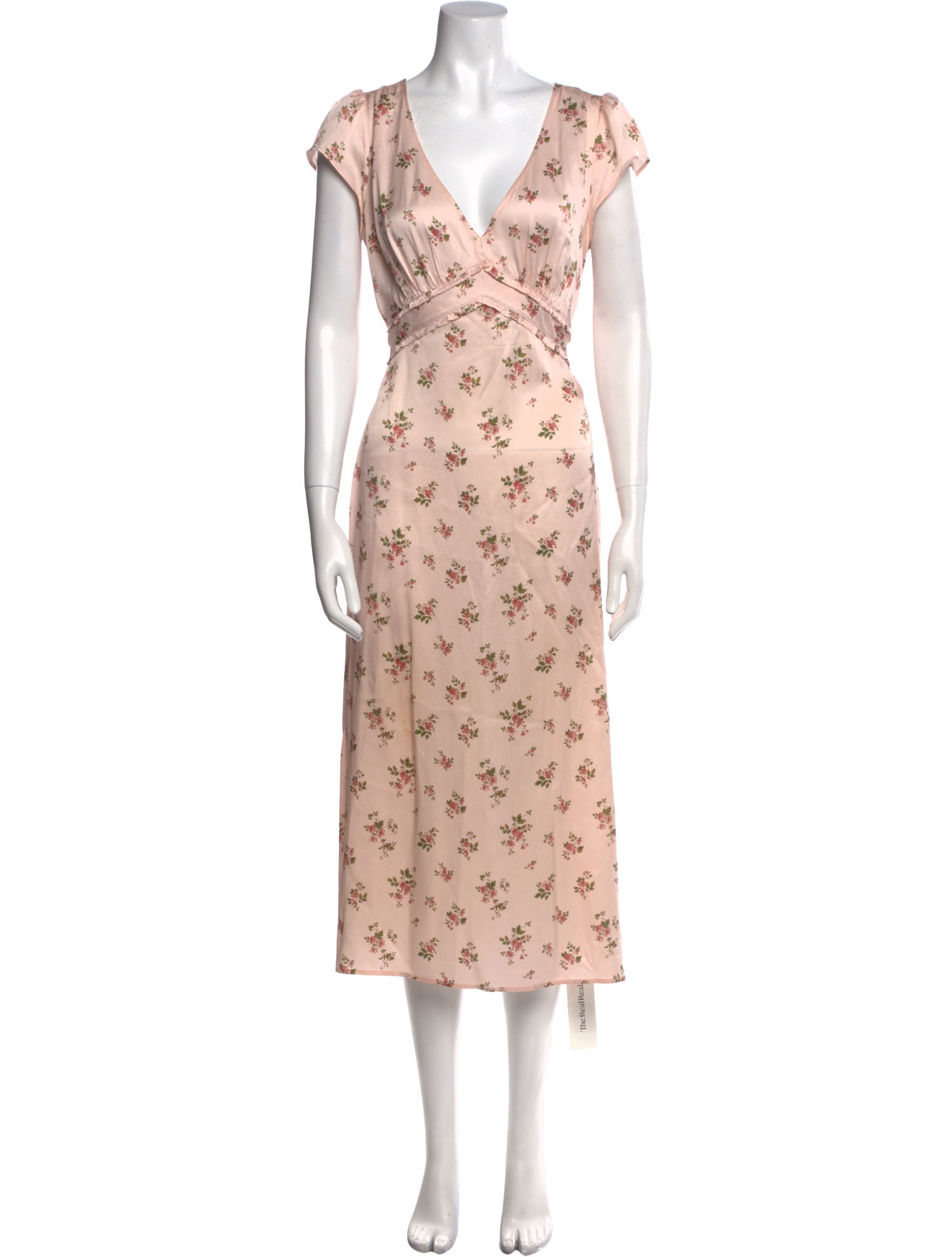 Reformation Silk Midi Length Dress