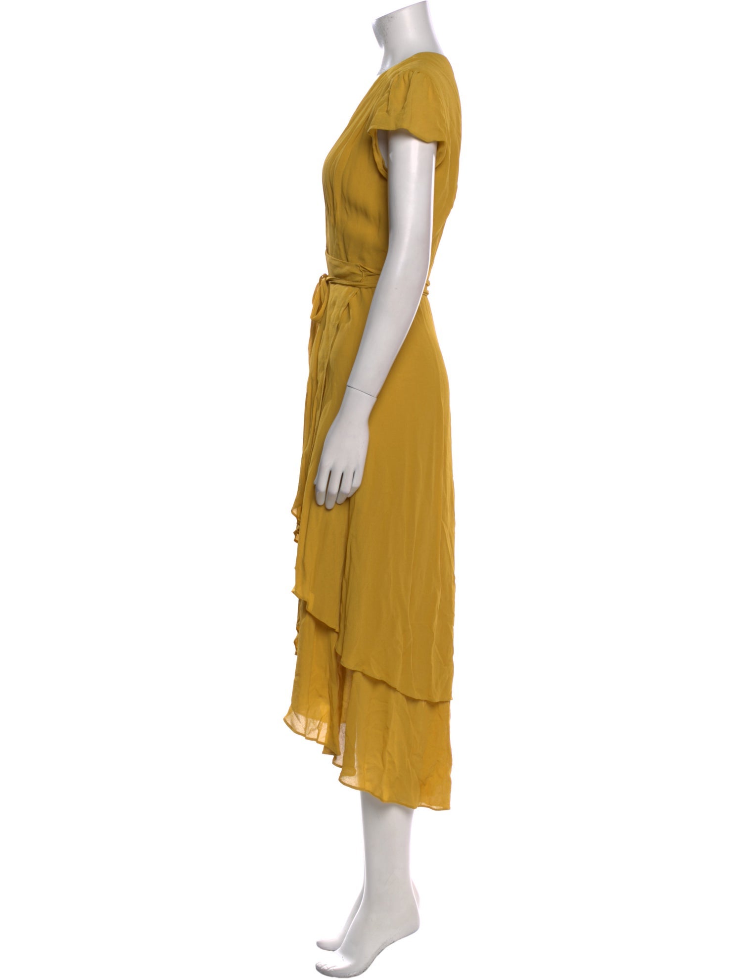 Reformation V-Neck Long Dress