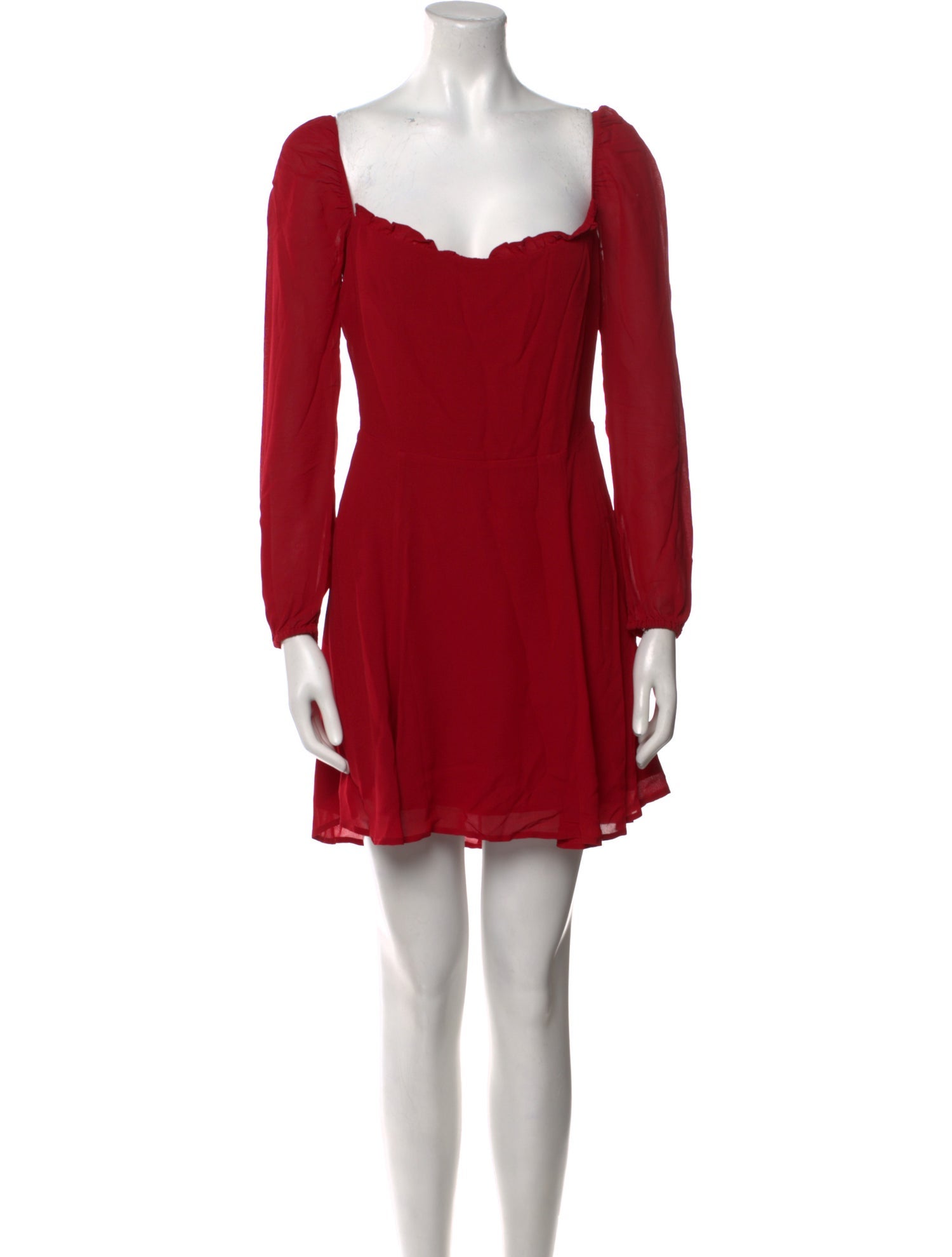 Reformation Square Neckline Mini Dress