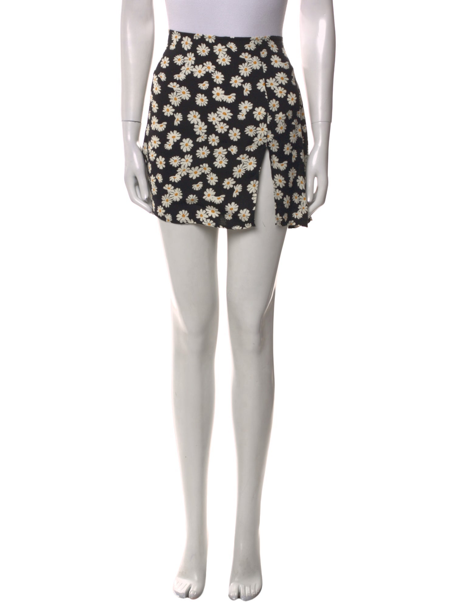 Reformation Floral Print Mini Skirt