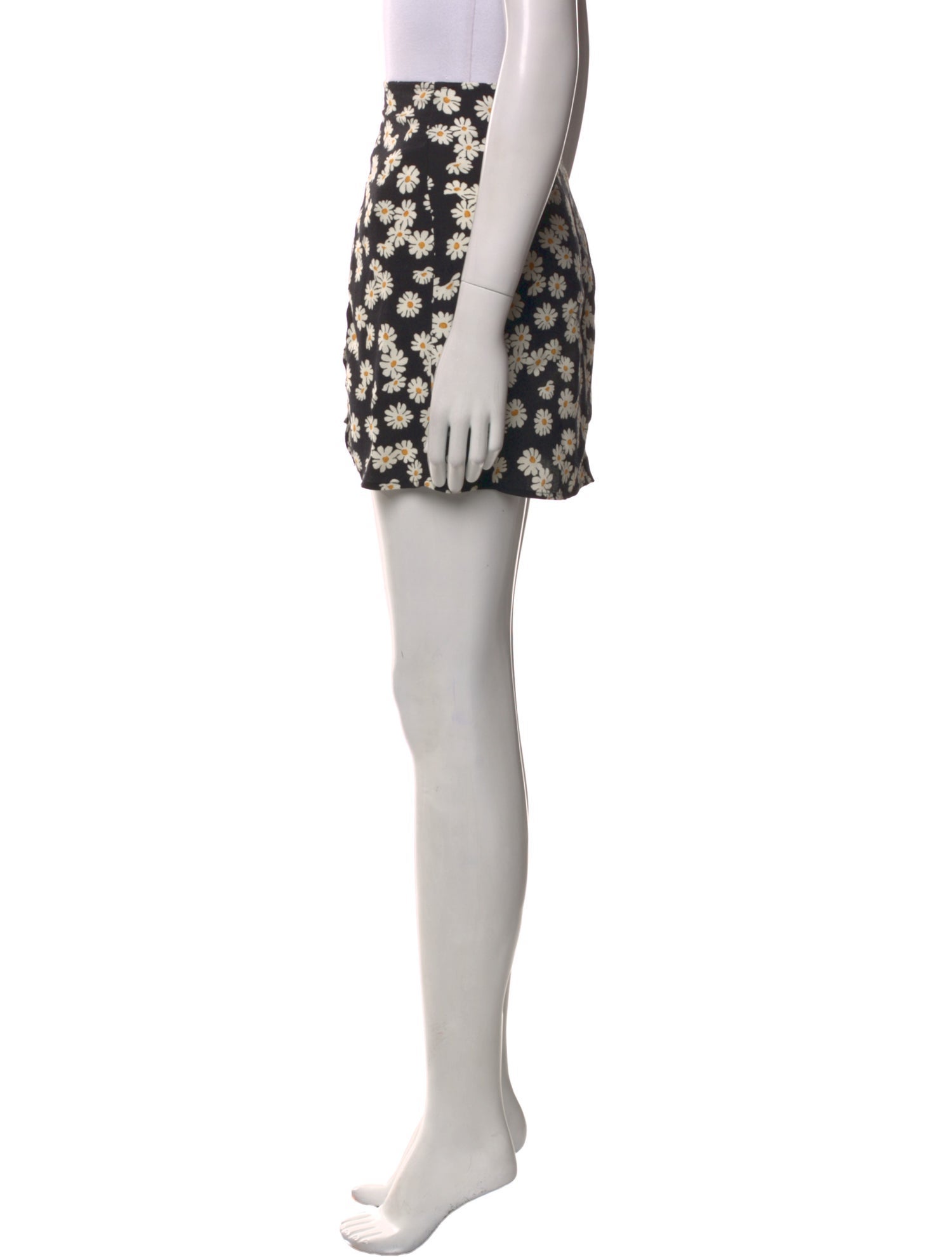 Reformation Floral Print Mini Skirt