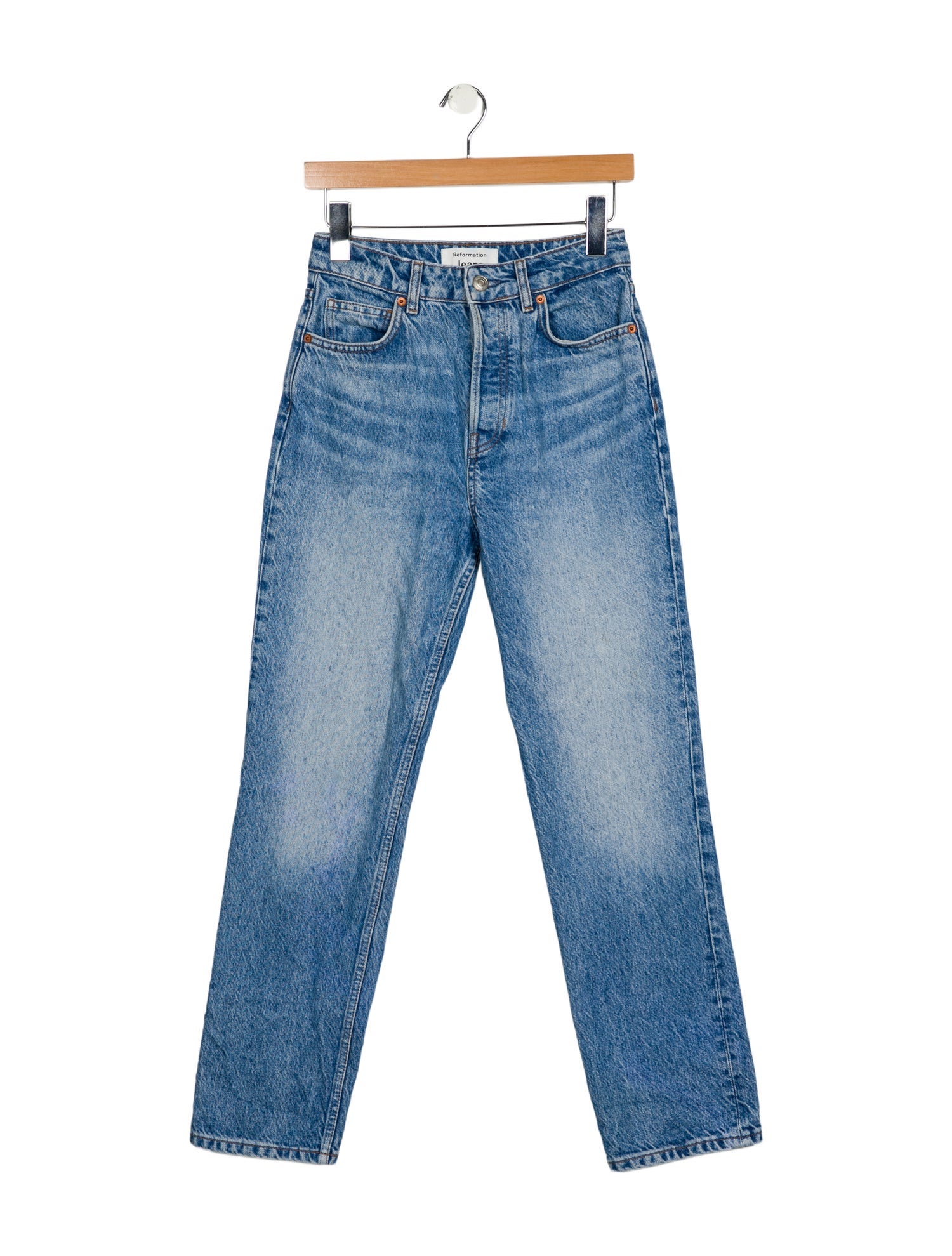Reformation High-Rise Straight Leg Jeans