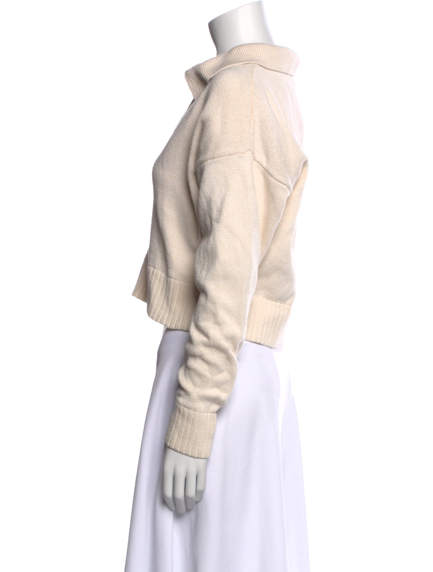 Reformation V-Neck Long Sleeve Sweatshirt