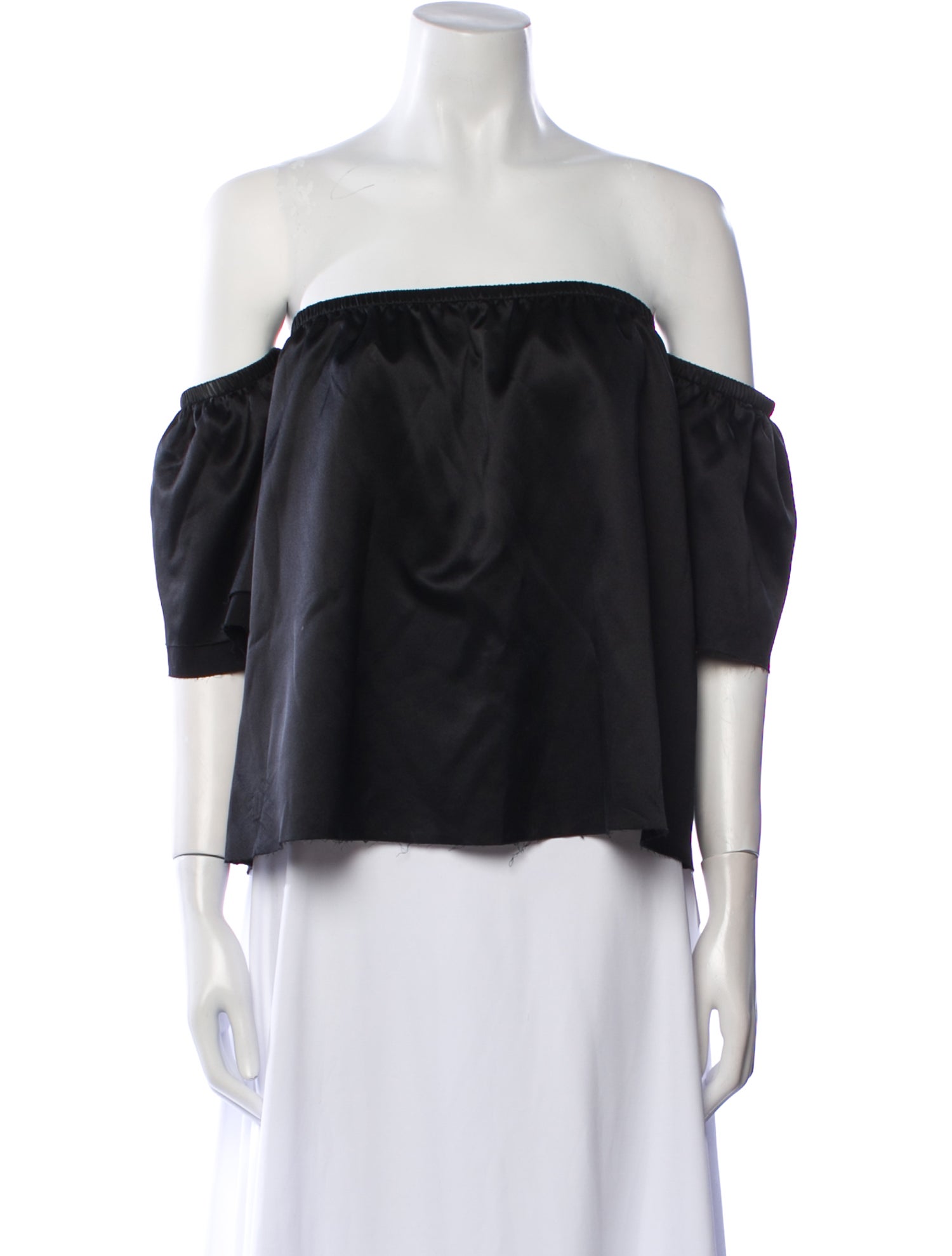 Reformation Silk Off-The-Shoulder Blouse