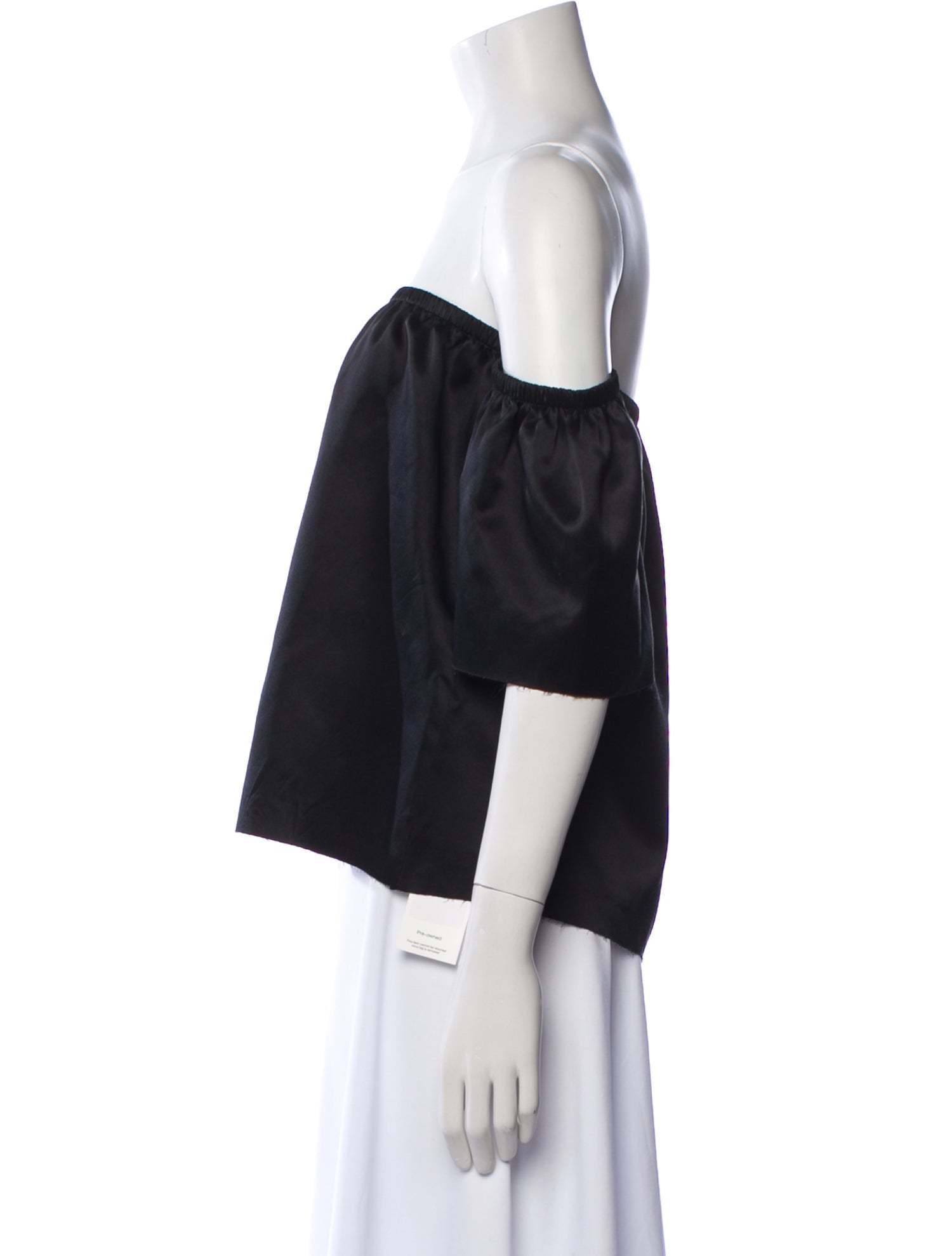 Reformation Silk Off-The-Shoulder Blouse