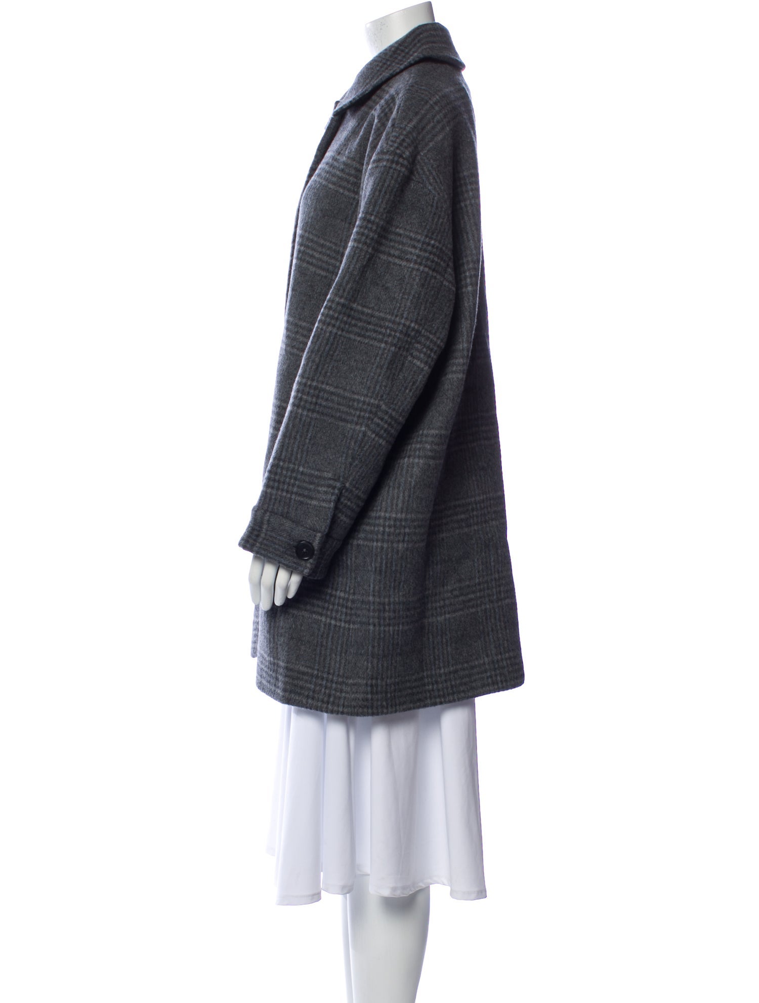 Reformation Wool Plaid Print Peacoat w/ Tags