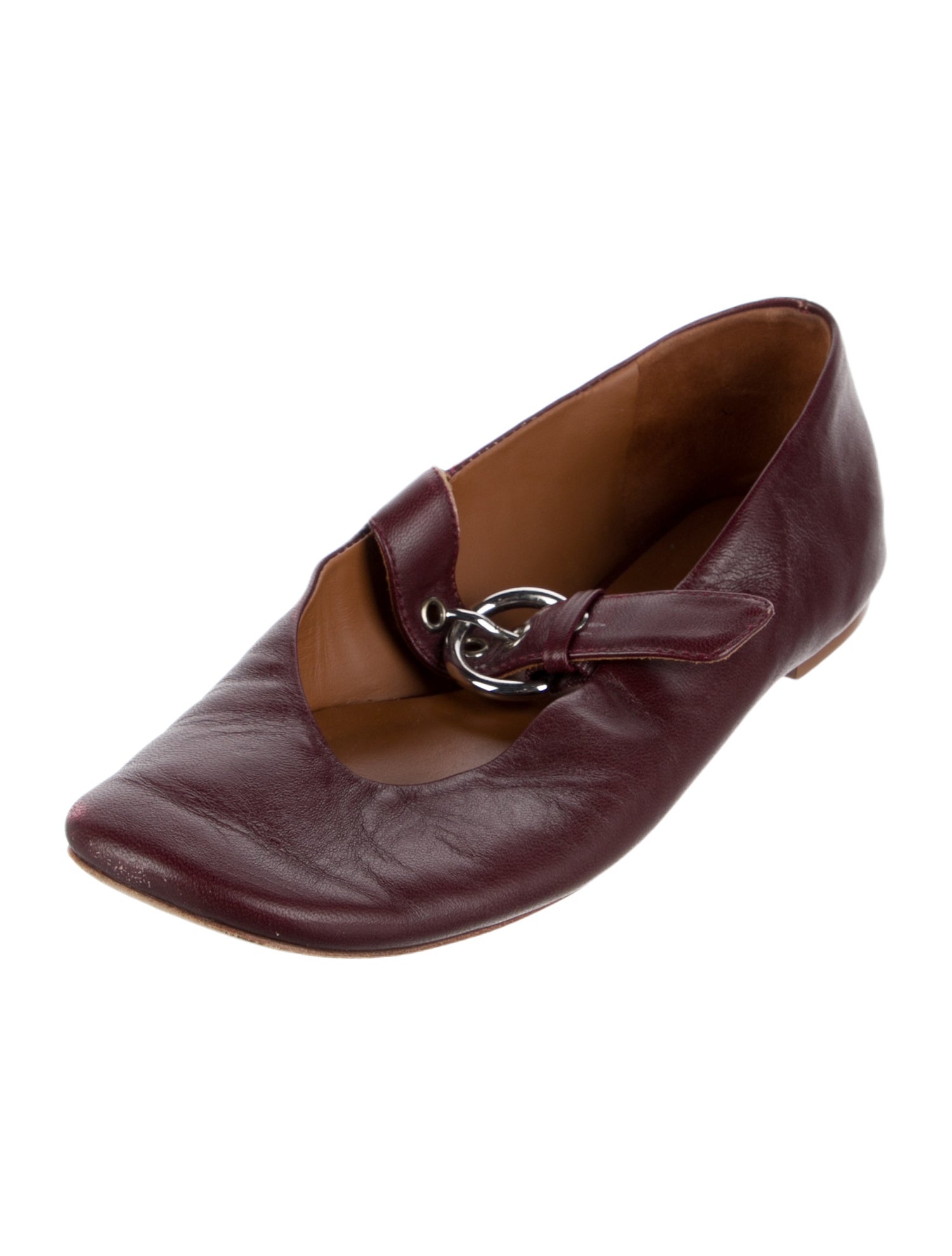 Reformation Leather Mary Jane Flats