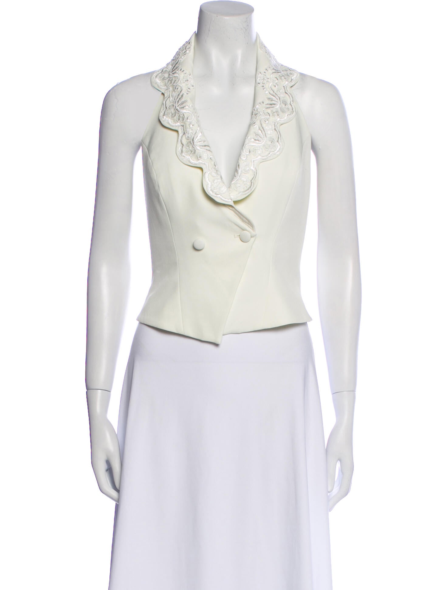 Reformation Cowl Neck Sleeveless Crop Top