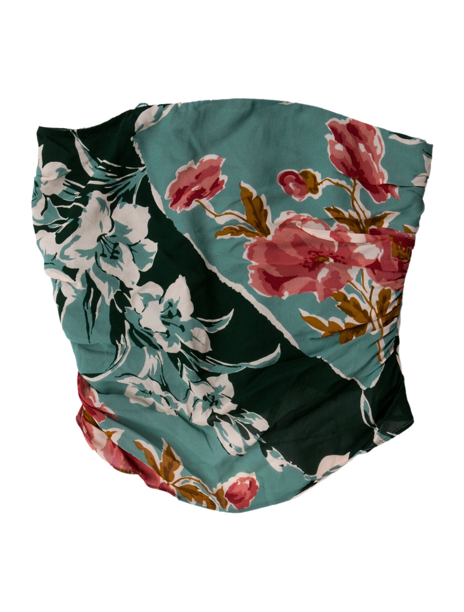 Reformation Floral Print Strapless Top w/ Tags