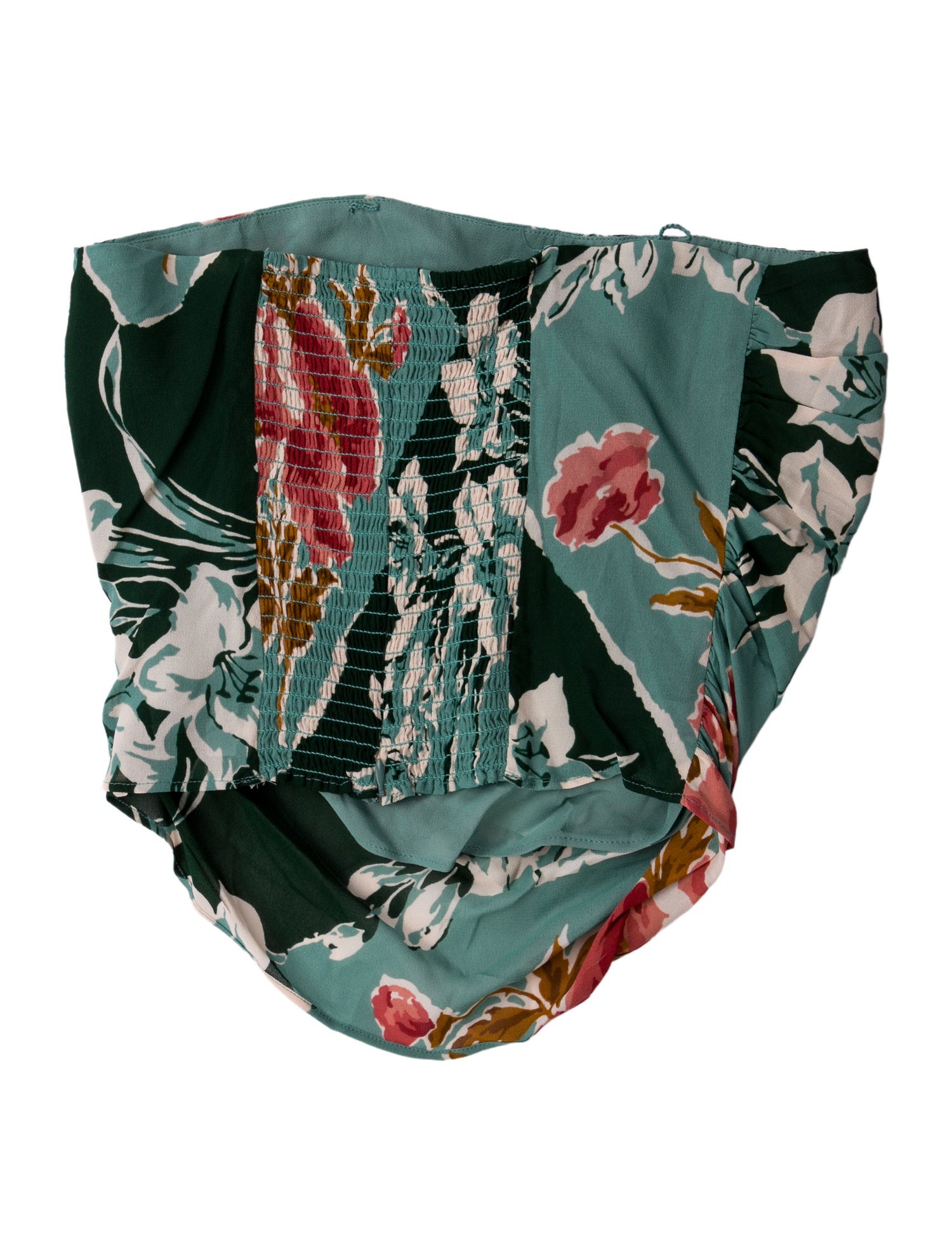 Reformation Floral Print Strapless Top w/ Tags