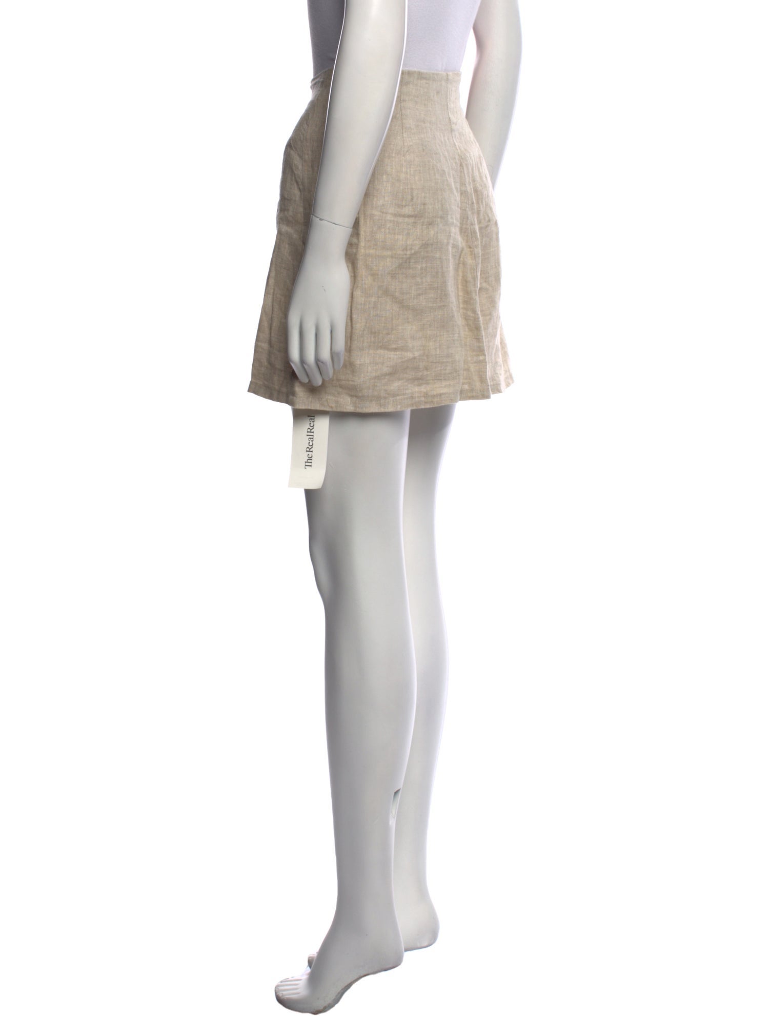 Reformation Linen Mini Skirt