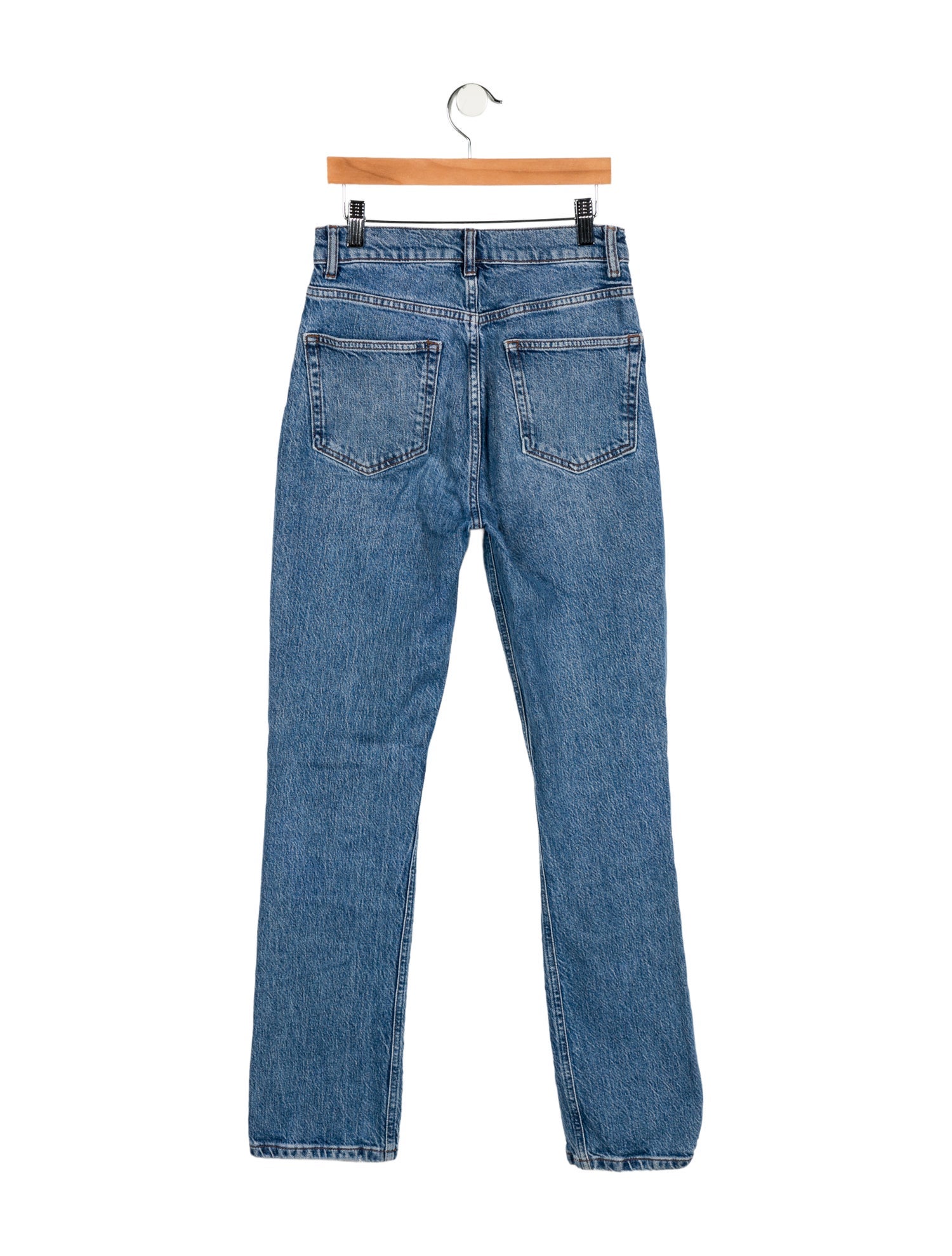 Reformation Mid-Rise Straight Leg Jeans