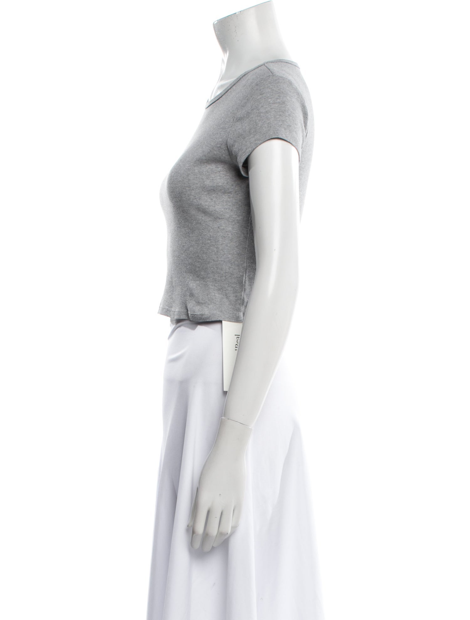 Reformation Crew Neck Short Sleeve Crop Top