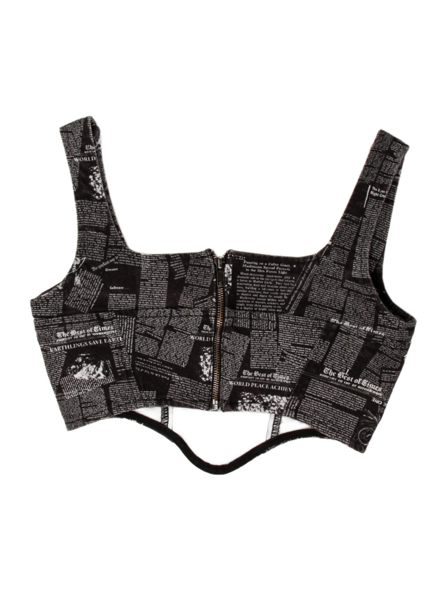 Reformation Printed Square Neckline Crop Top