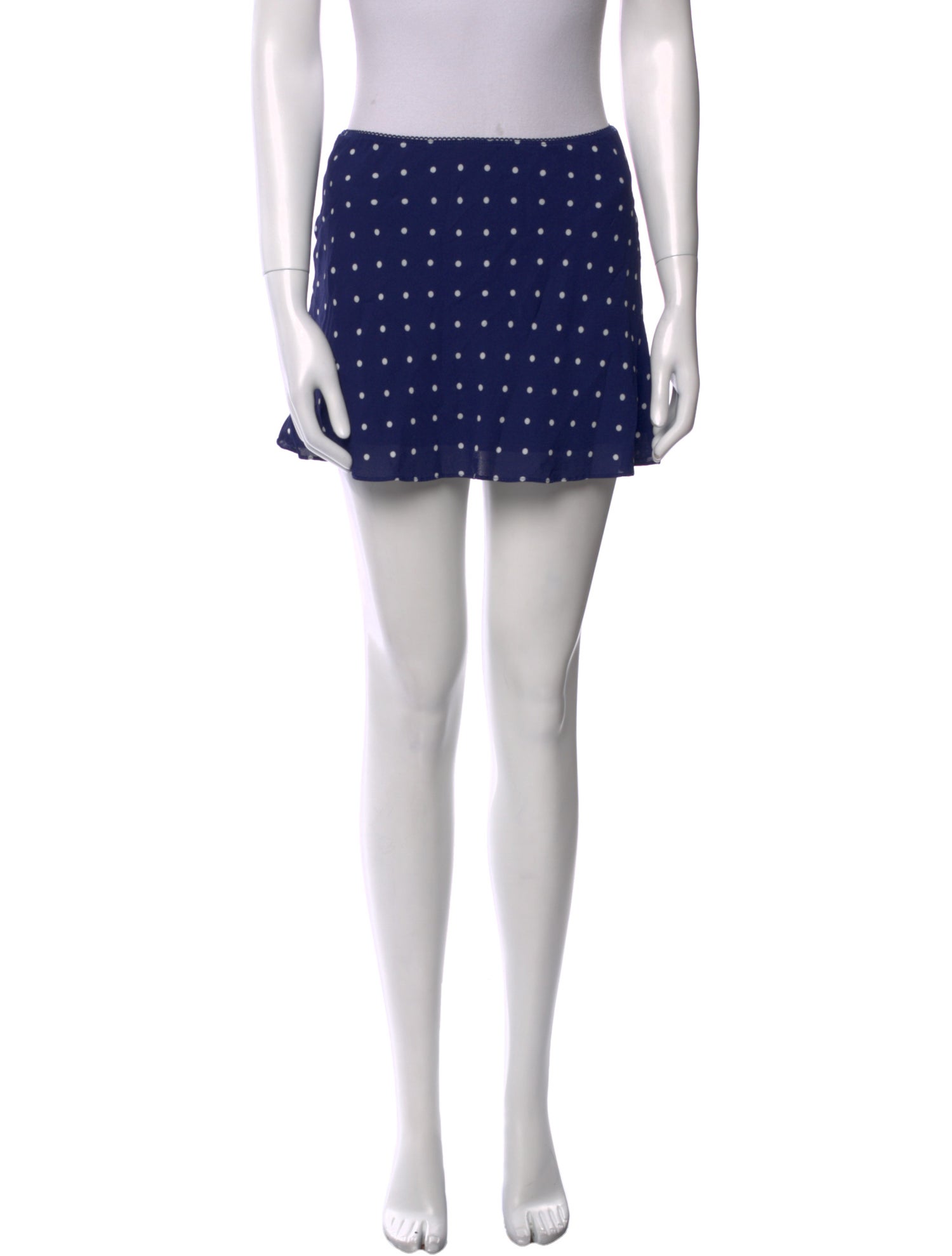 Reformation Polka Dot Print Mini Skirt