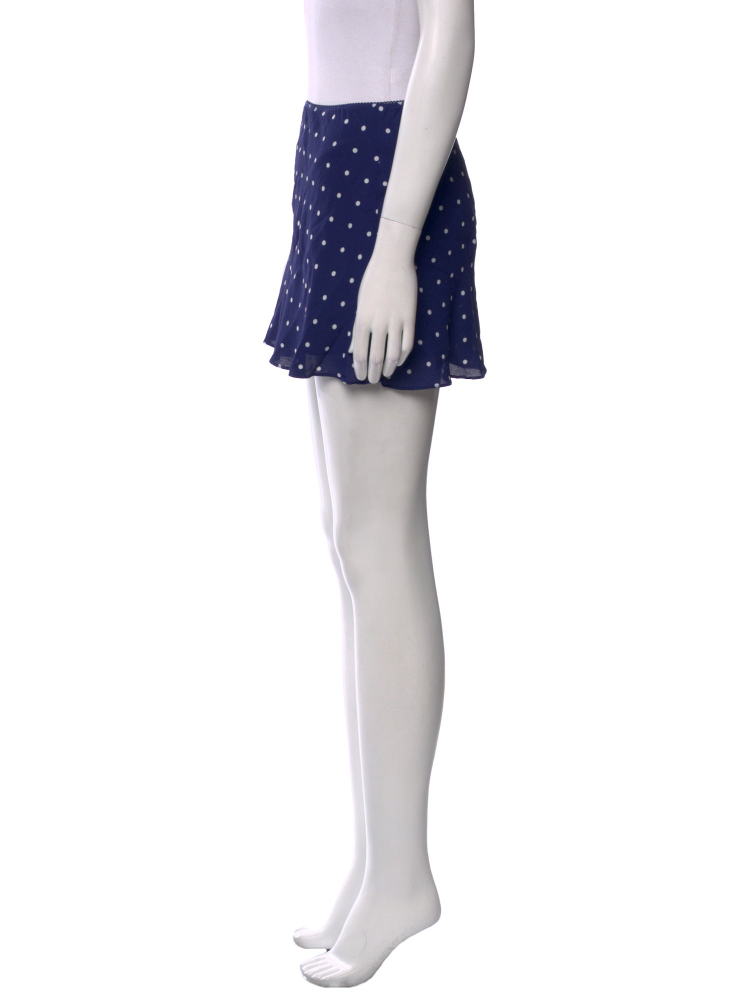 Reformation Polka Dot Print Mini Skirt