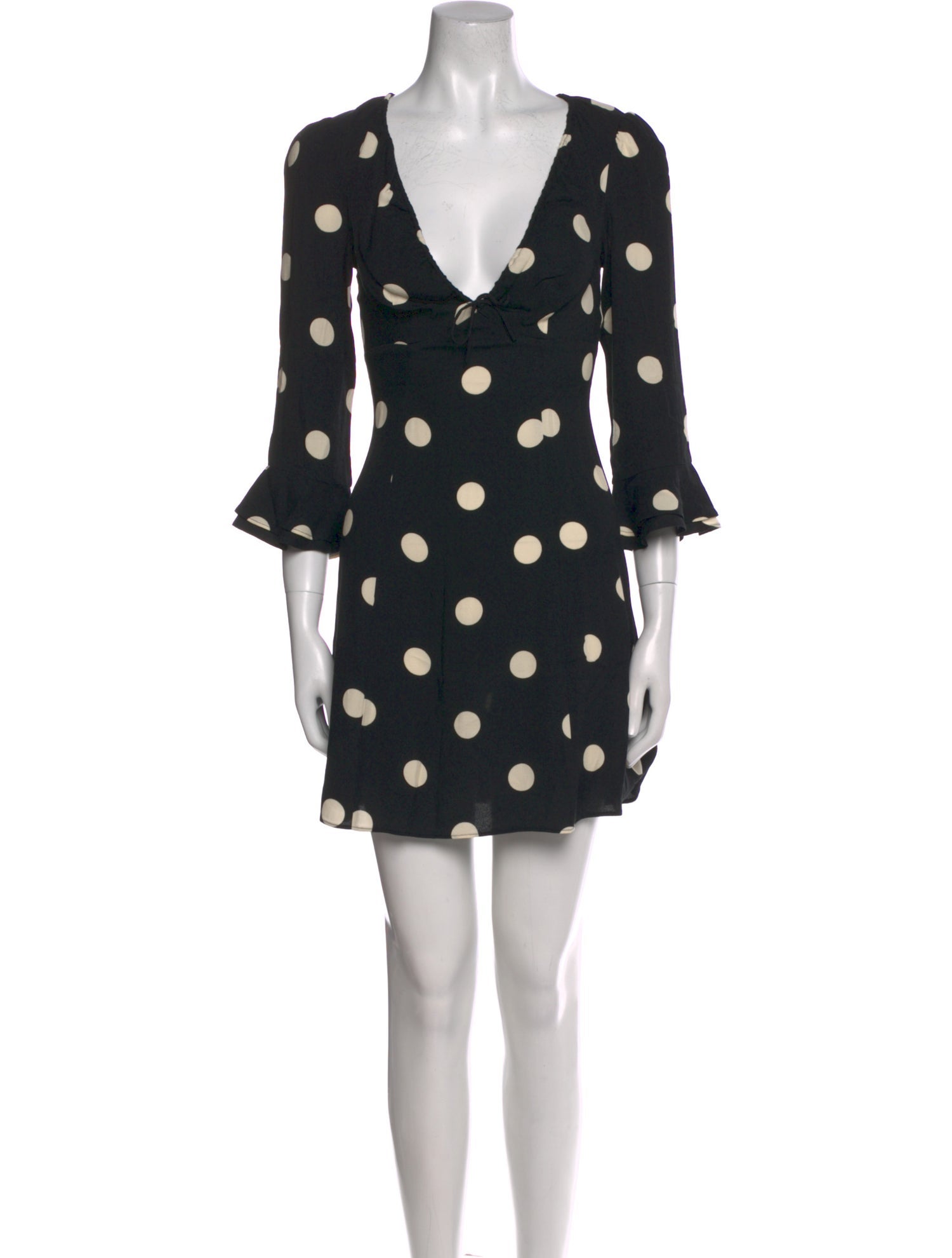 Reformation Polka Dot Print Mini Dress