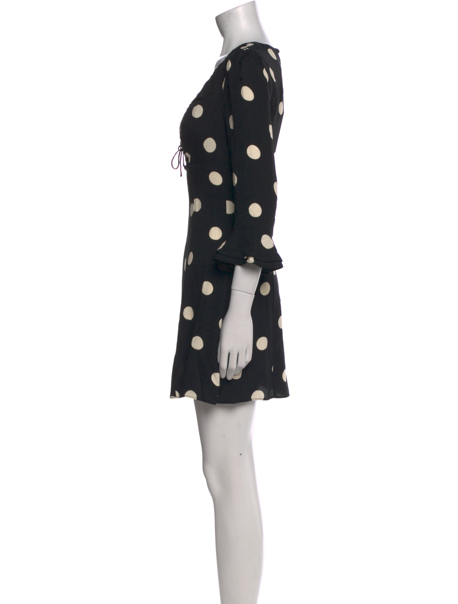 Reformation Polka Dot Print Mini Dress