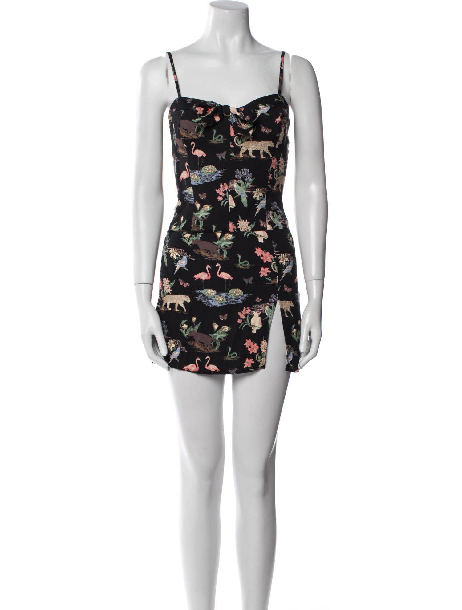 Reformation Printed Ruffle Embellishment Skirt Set