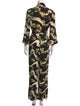 Reformation Printed V-Neck Jumpsuit