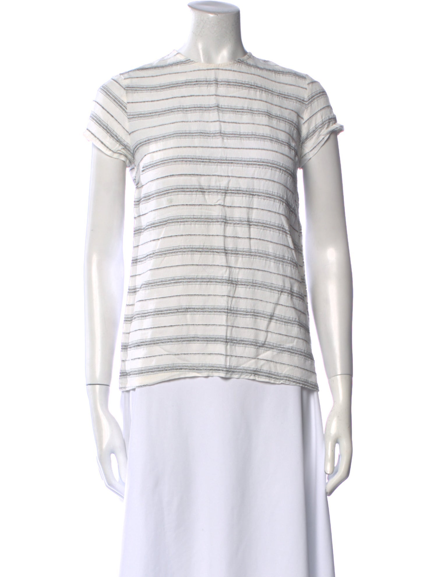Reformation Striped Crew Neck Top