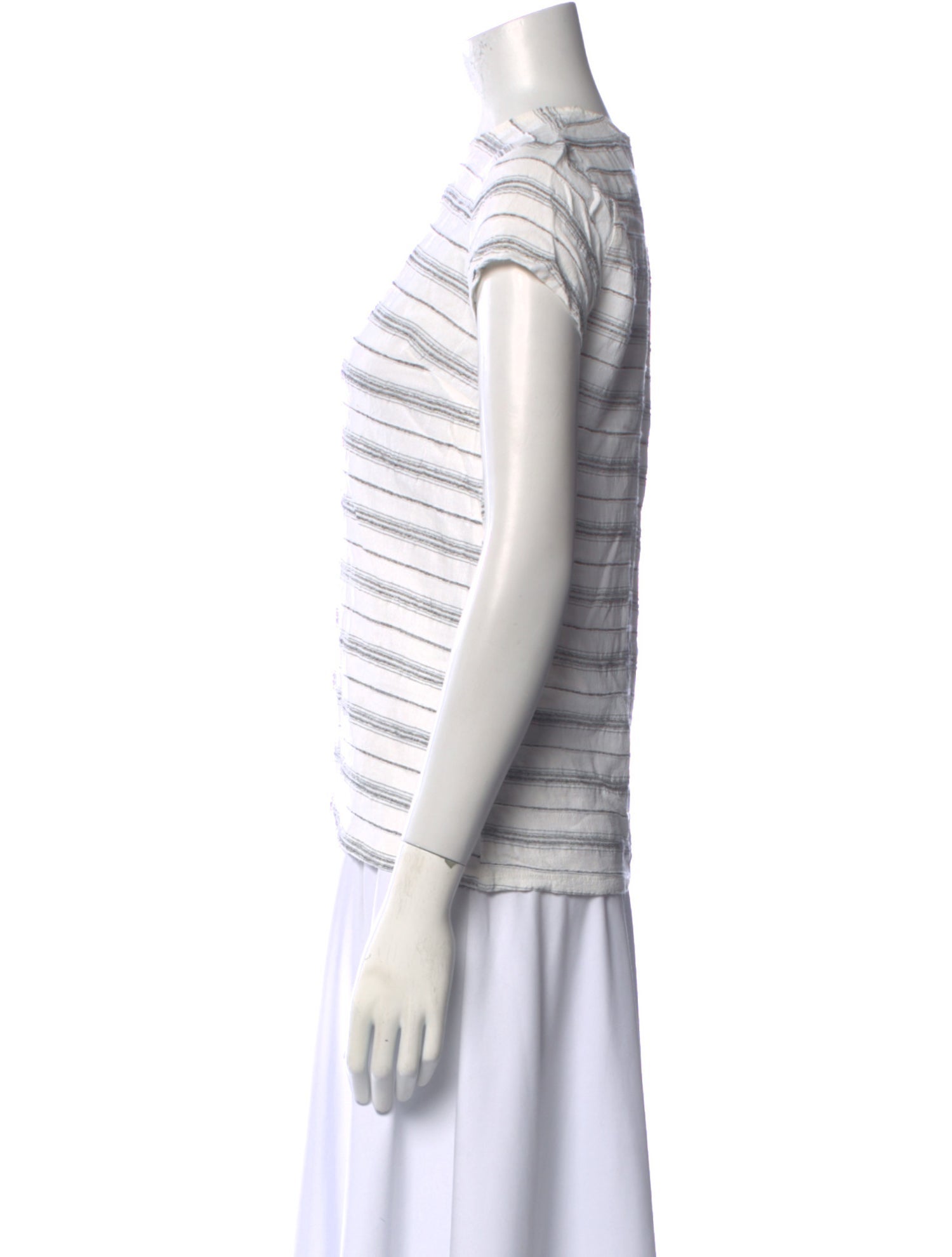 Reformation Striped Crew Neck Top