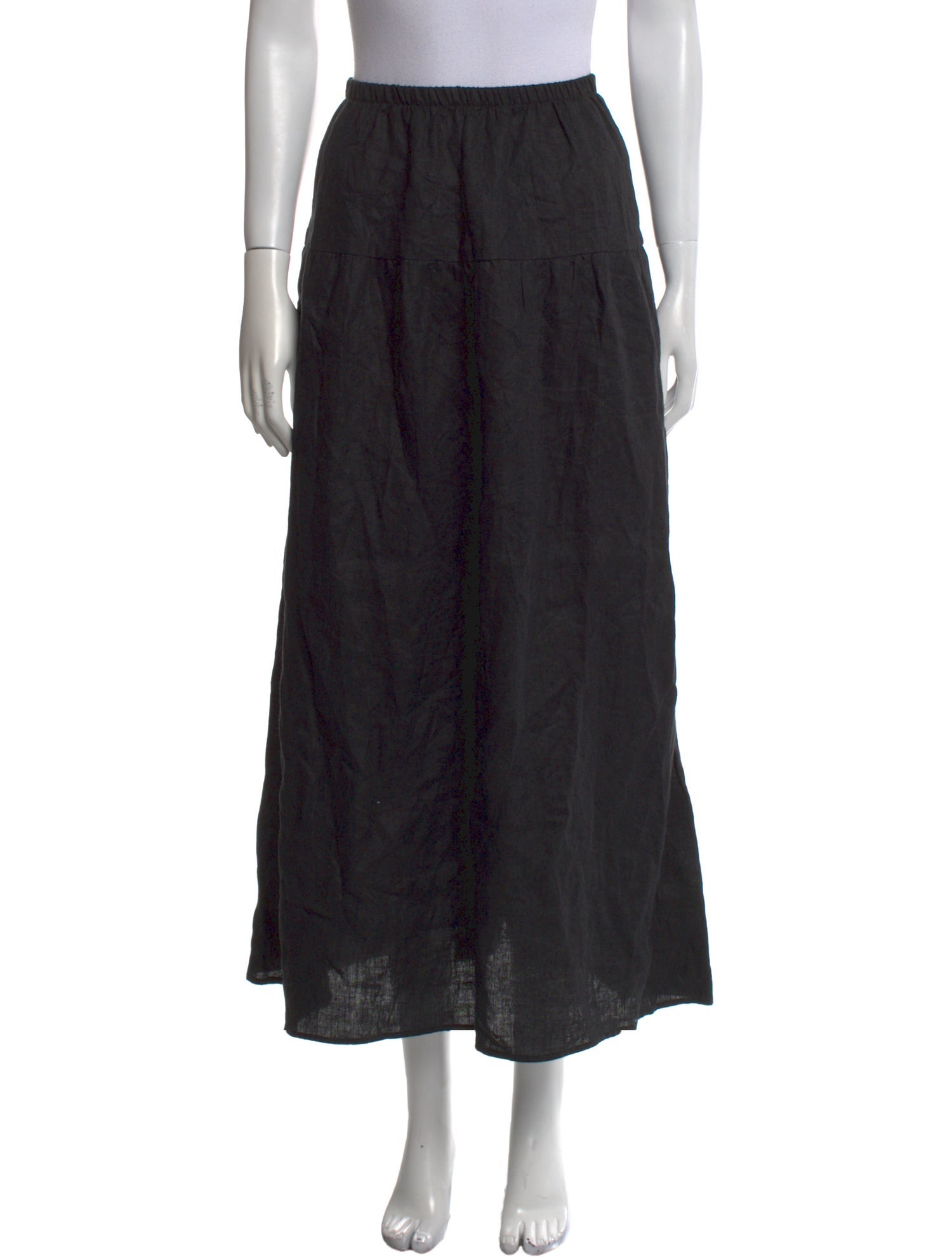 Reformation Pleated Accents Midi Length Skirt