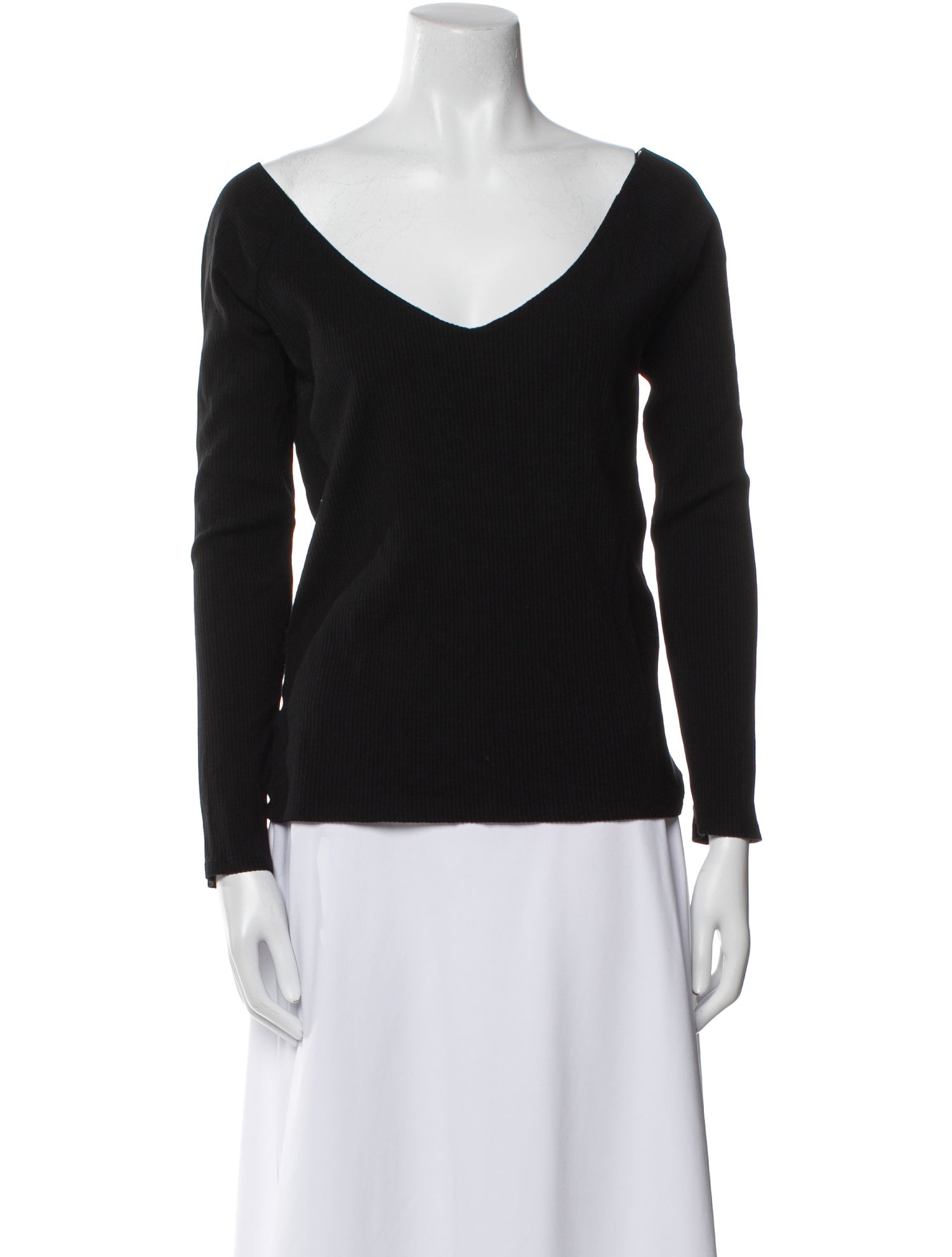 Reformation V-Neck Three-Quarter Sleeve Top