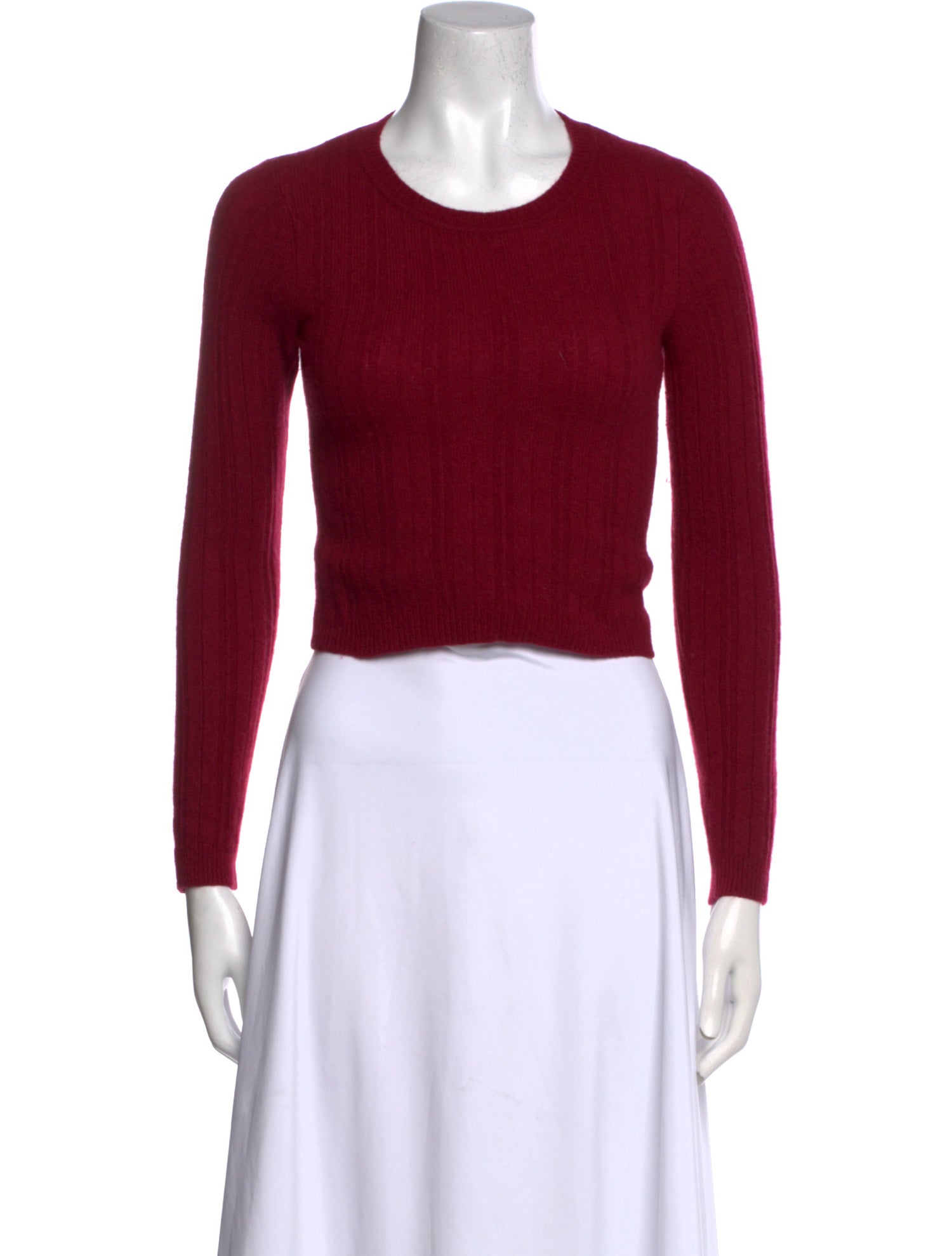Reformation Cashmere Crew Neck Crop Top