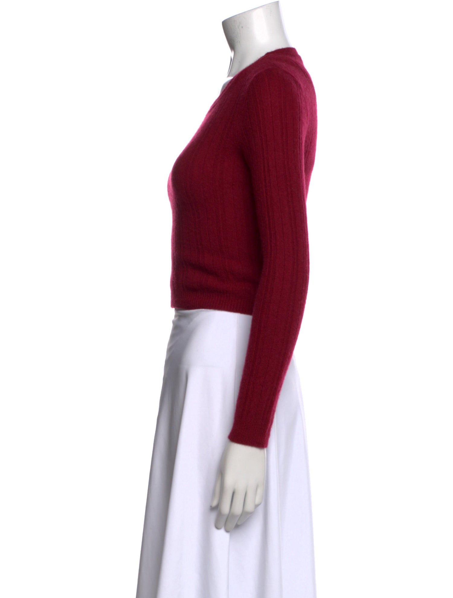 Reformation Cashmere Crew Neck Crop Top