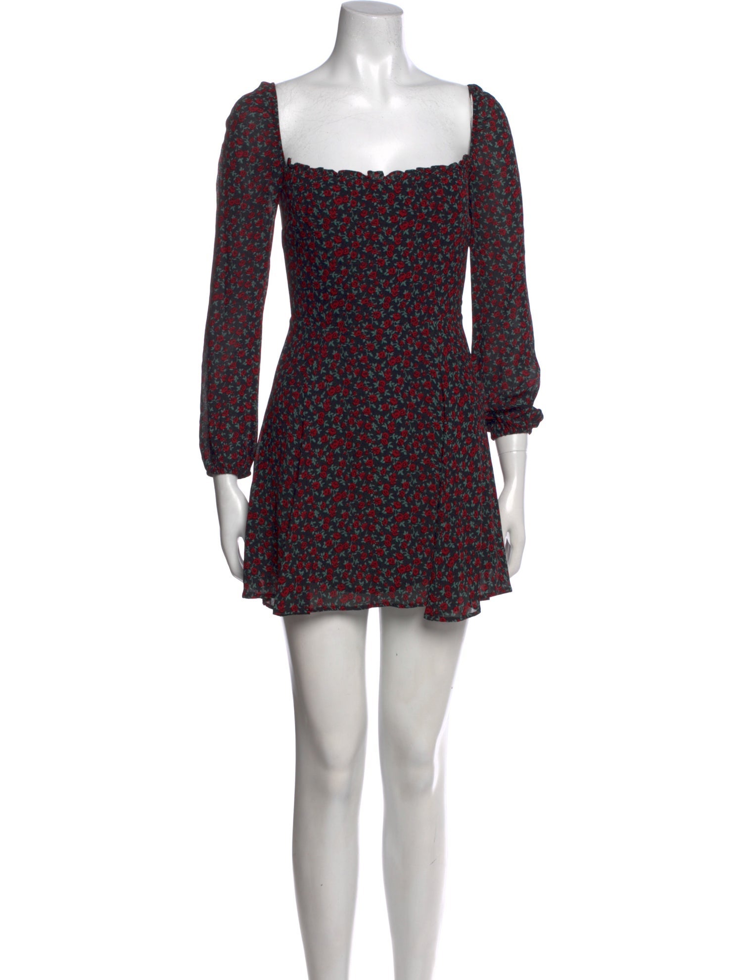 Reformation Floral Print Mini Dress