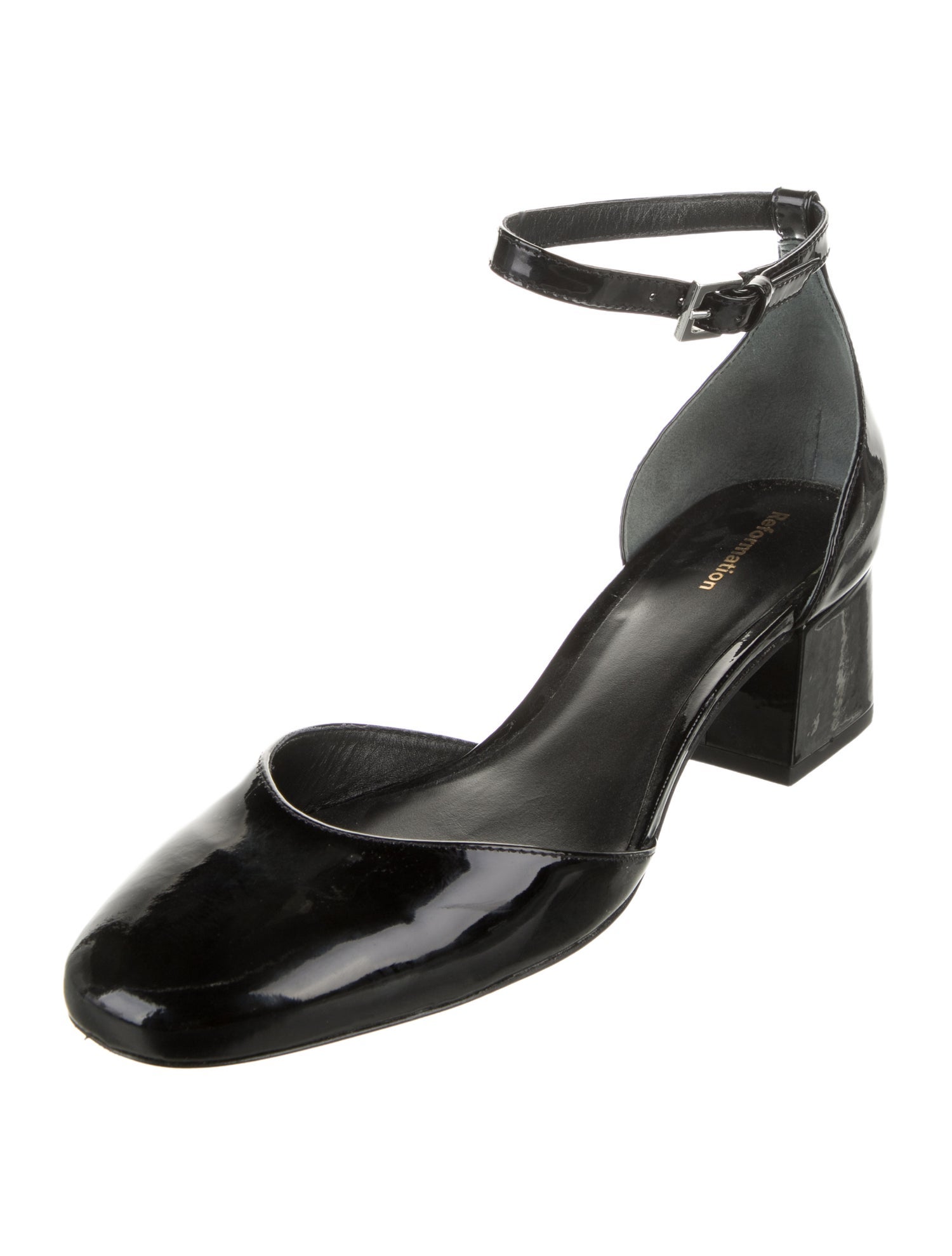 Reformation Patent Leather D'Orsay Flats
