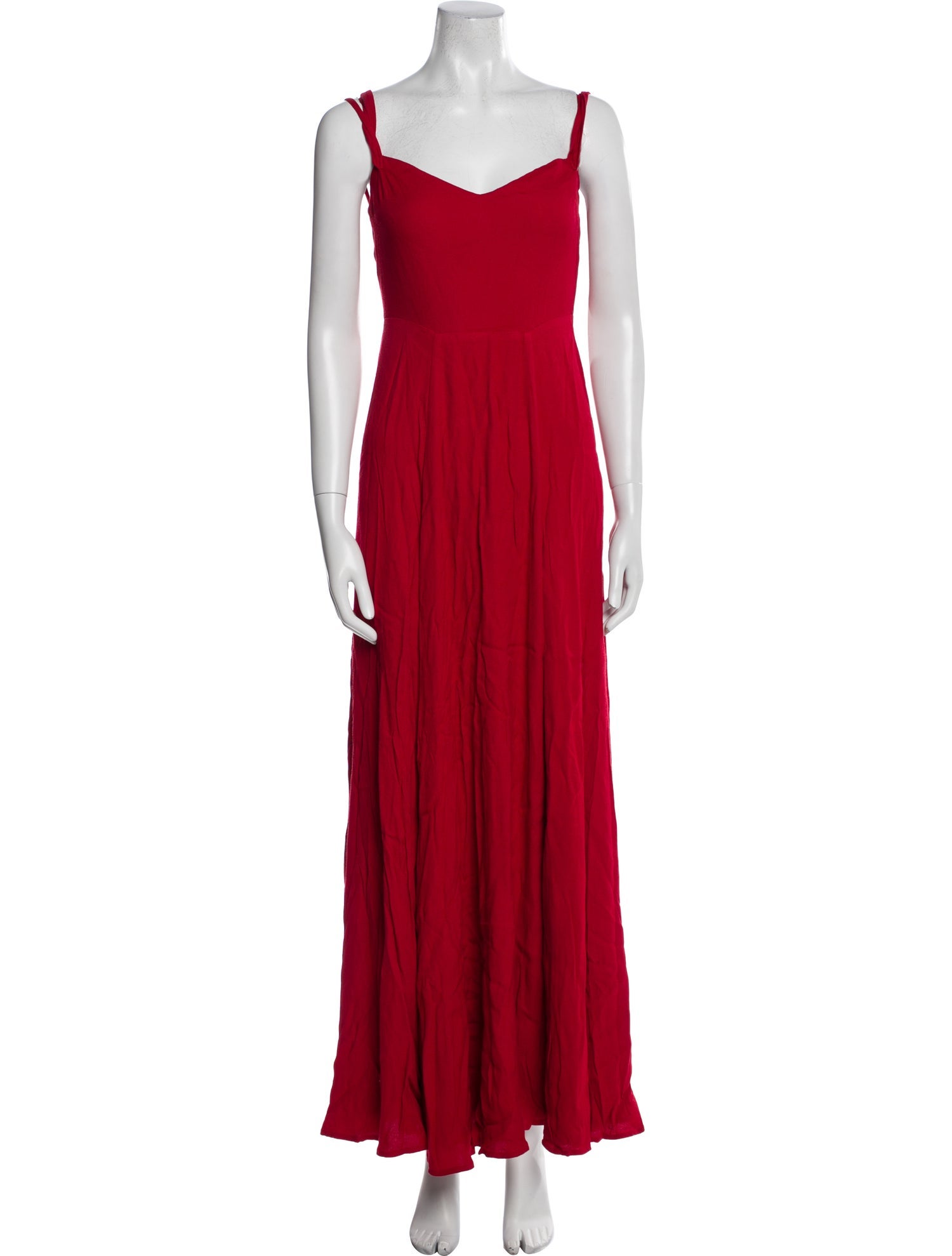 Reformation Square Neckline Long Dress