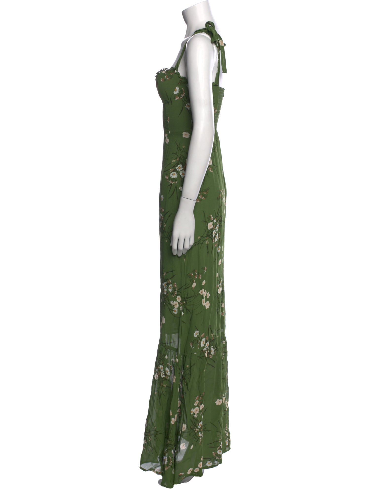 Reformation Floral Print Long Dress w/ Tags