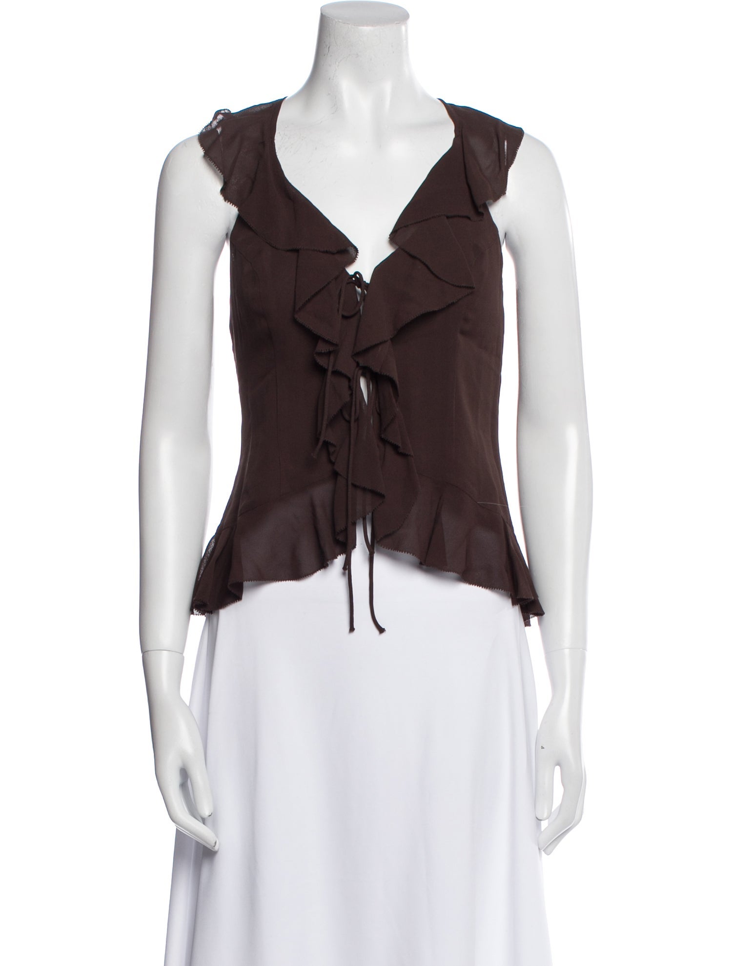 Reformation V-Neck Sleeveless Crop Top w/ Tags