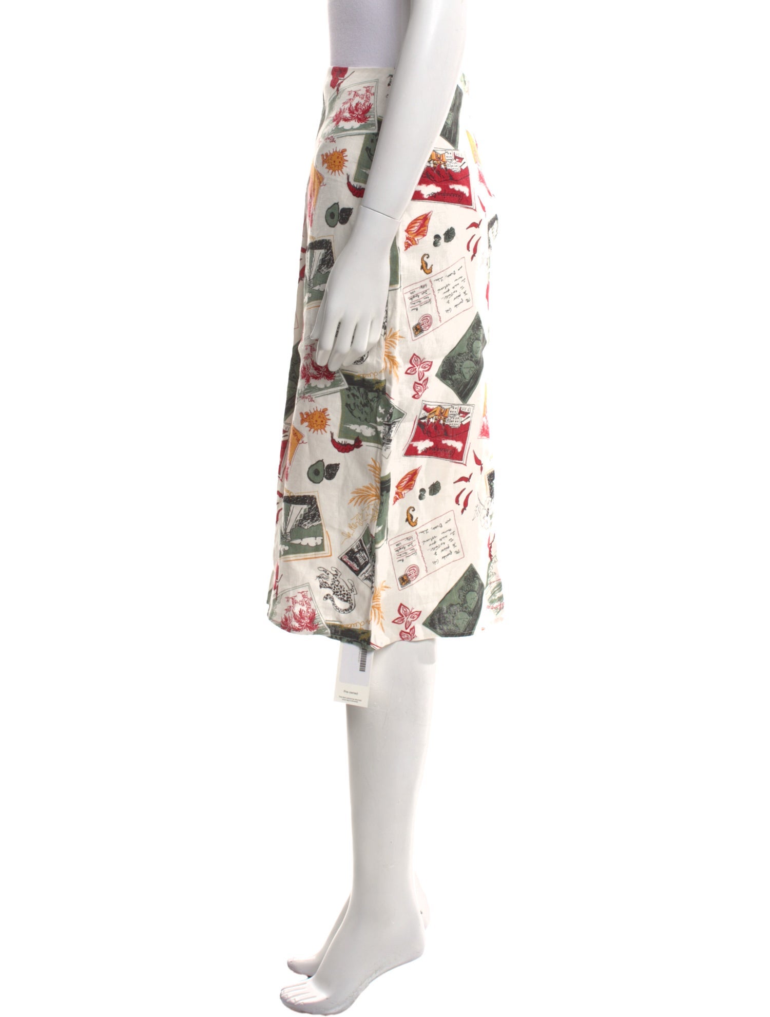 Reformation Linen Knee-Length Skirt