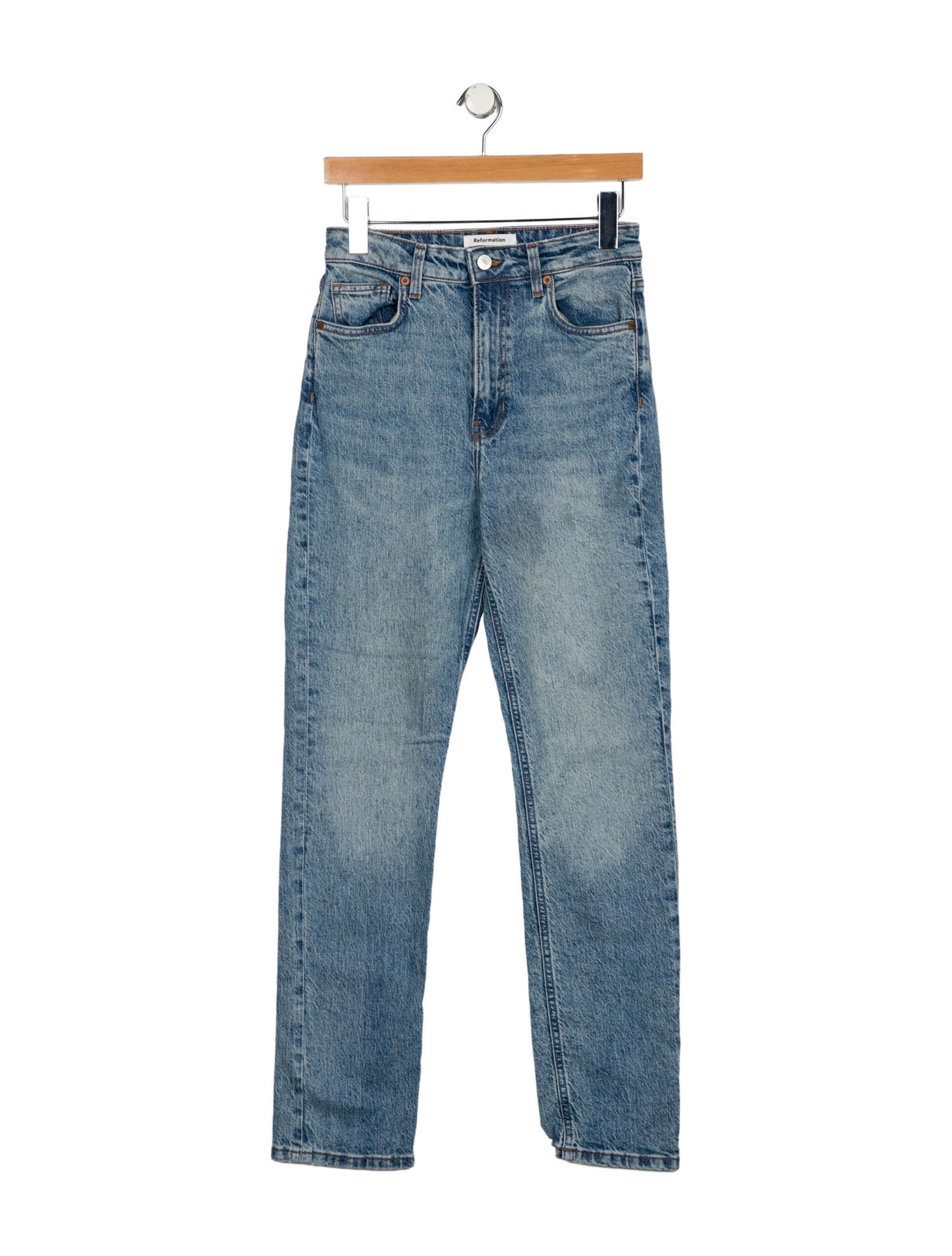 Reformation High-Rise Straight Leg Jeans