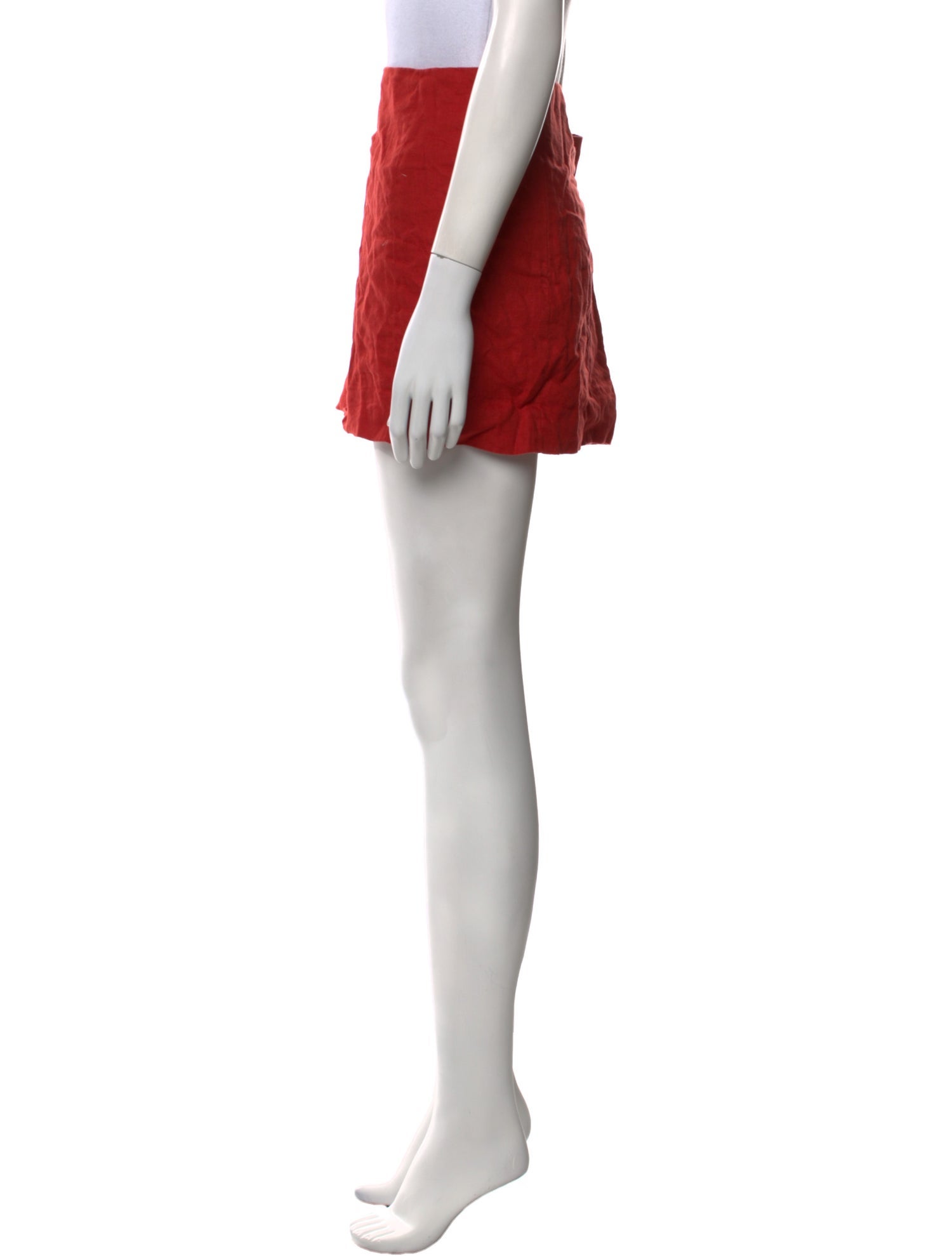 Reformation Linen Mini Skirt