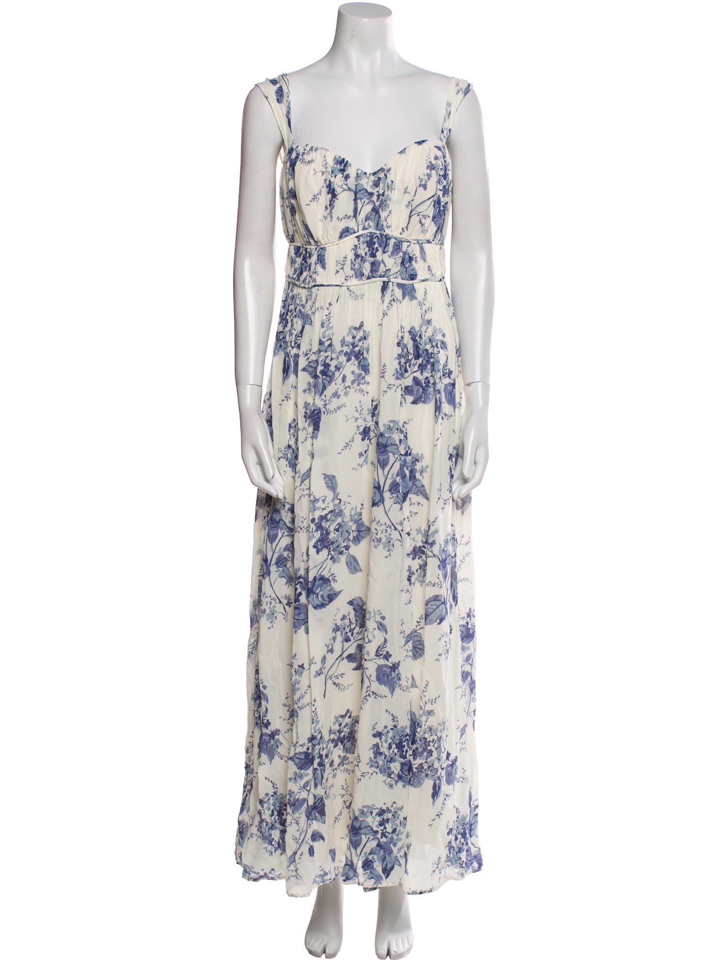 Reformation Floral Print Long Dress