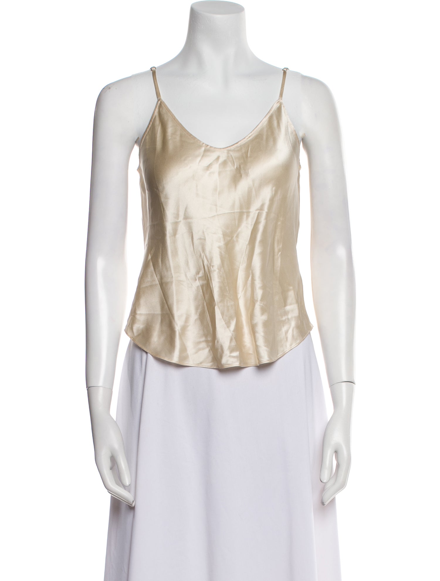 Reformation Silk V-Neck Top